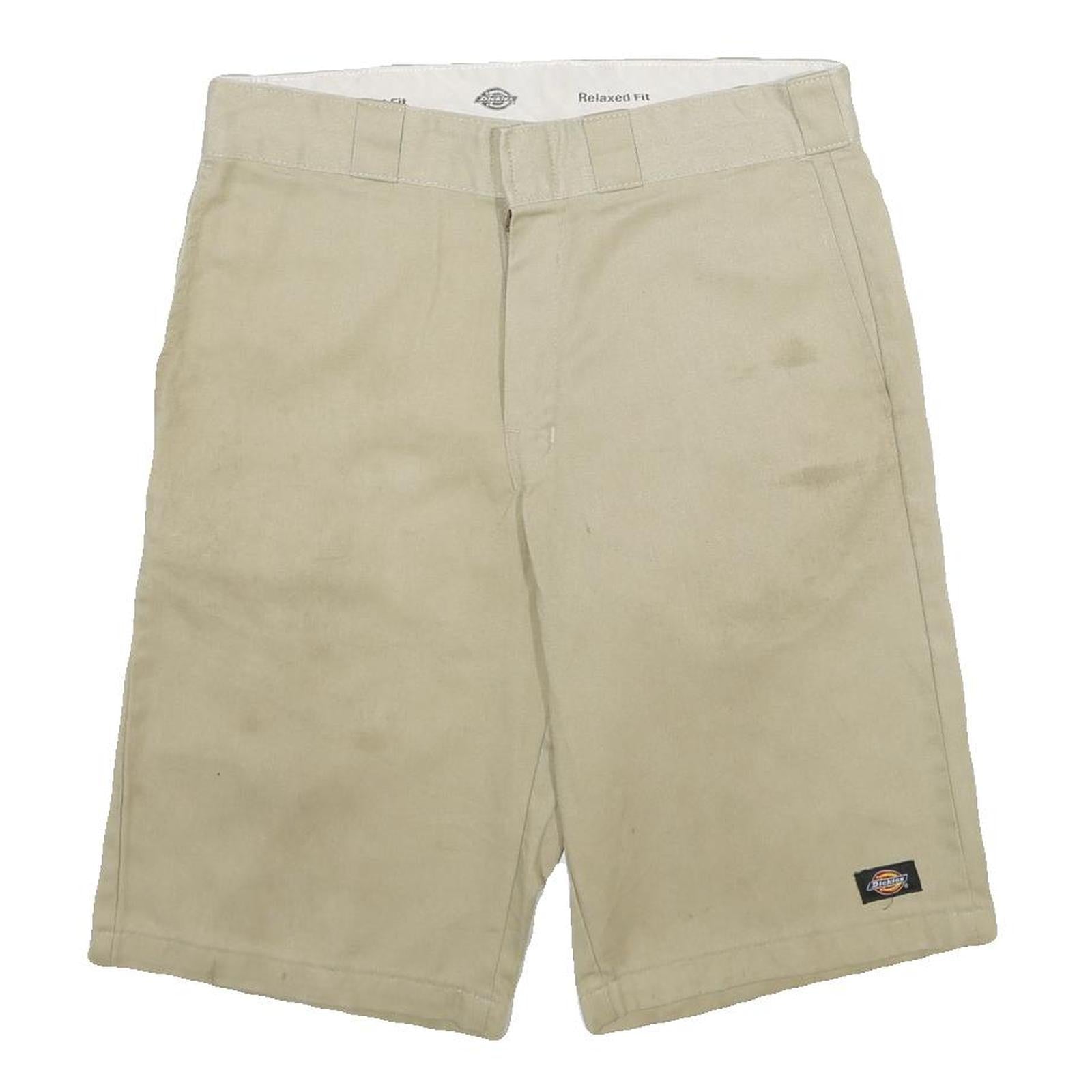 DICKIES Mens Shorts Beige Casual Relaxed Fit M W32 Workwear Utility Cotton Blend Refurbished - N/A refurbished available on Cerqular
