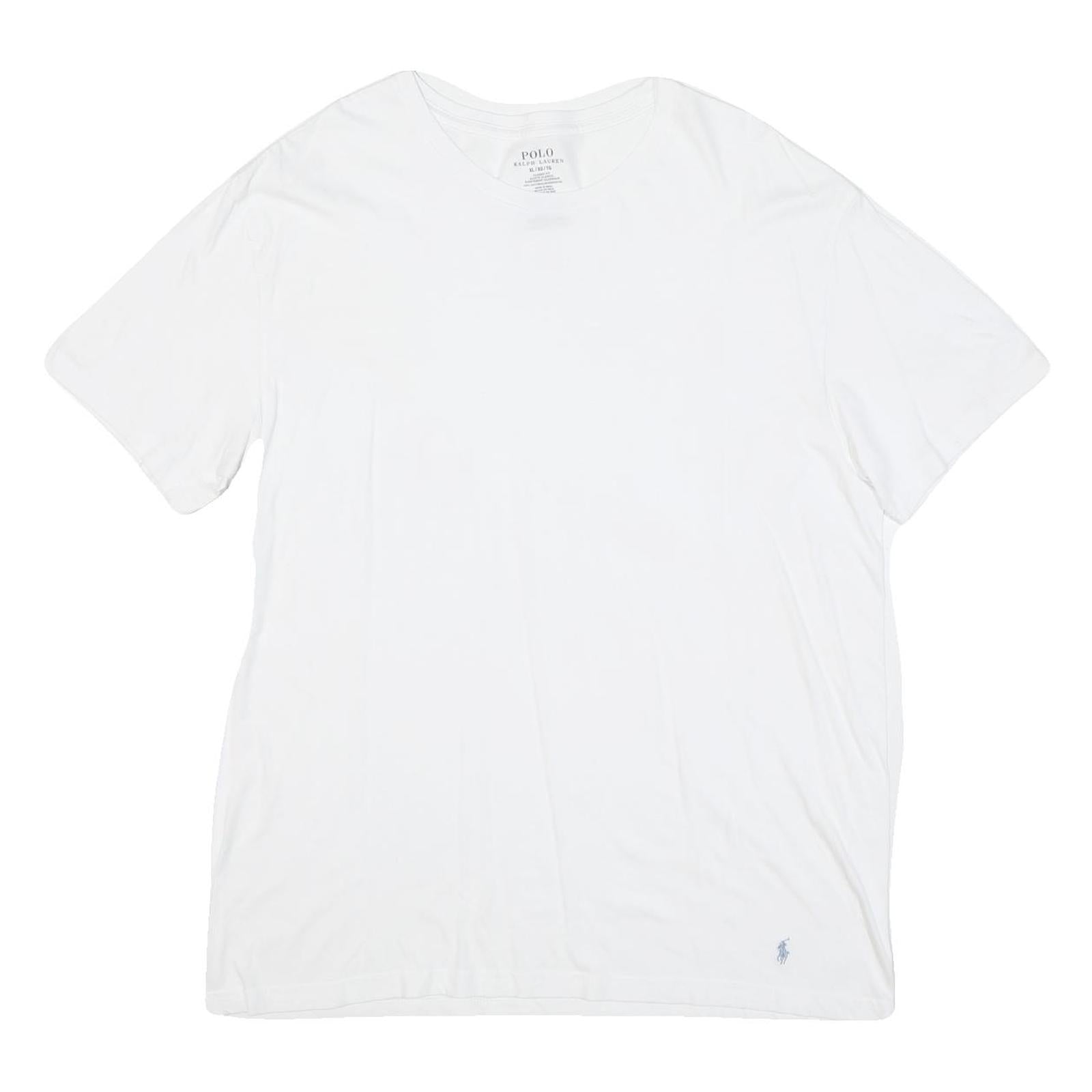 POLO RALPH LAUREN Mens White XL Classic Fit Short Sleeve Crew Neck T-Shirt Refurbished - N/A refurbished available on Cerqular