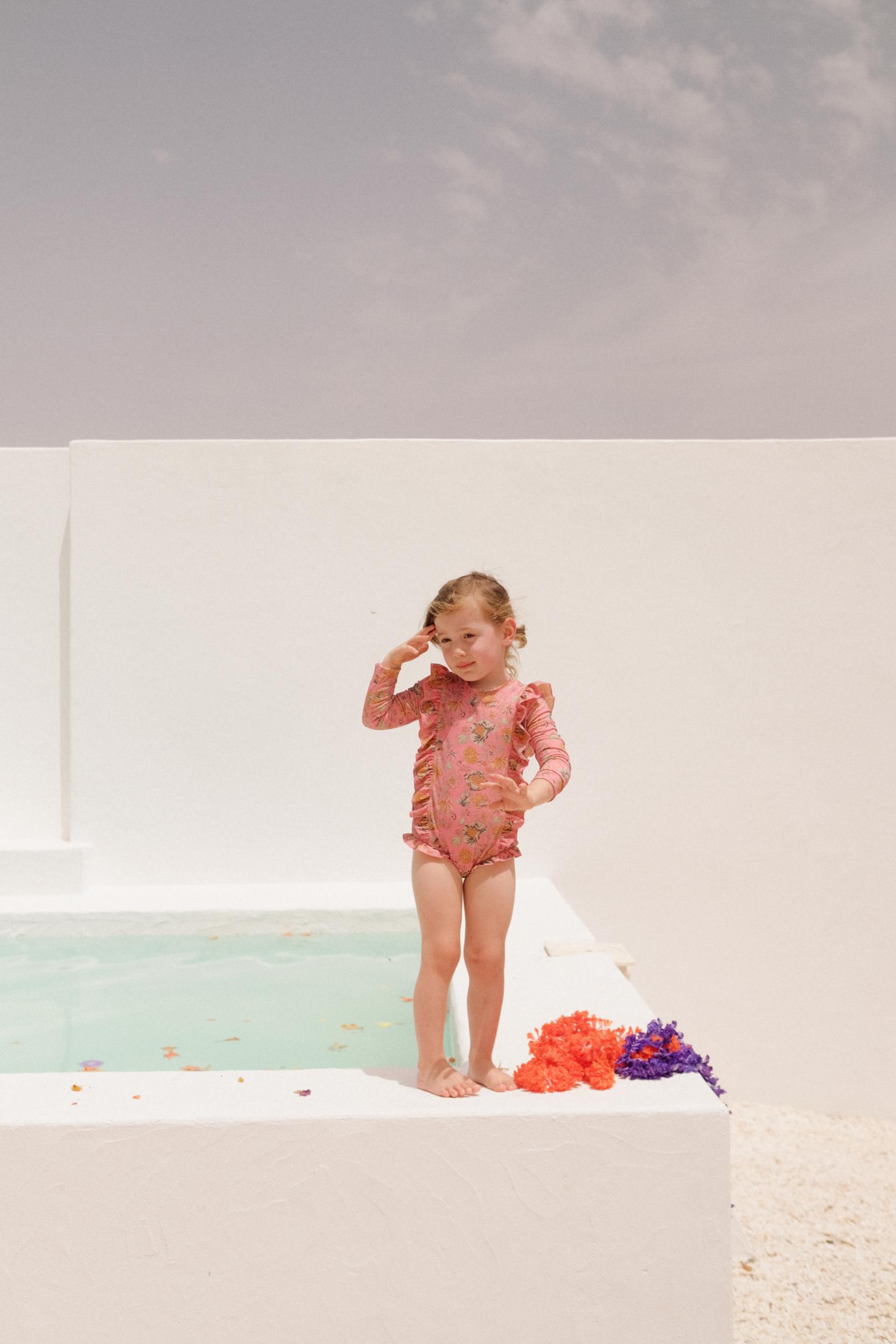 Aurelia girl's swimsuit - Bohemian Strawberry | Size: 7 years Refurbished - N/A (Note: This brand may not be well-known globally refurbished available on Cerqular