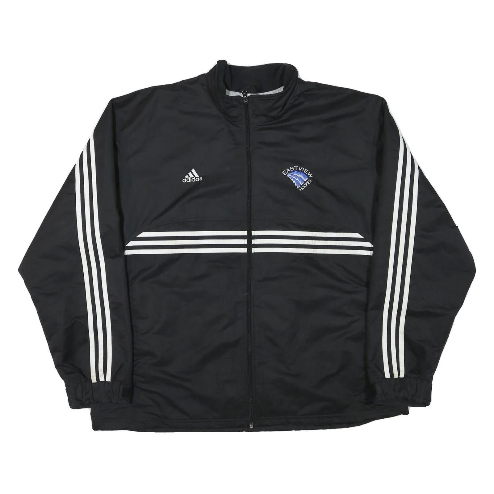 Buy ADIDAS Mens Black White Eastview Hockey Track Jacket XL Polyester Blend Zip Refurbished - $41.59 ADIDAS Mens Black White Eastview Hockey Track Jacket XL Polyester Blend Zip Refurbished - N/A refurbished available on Cerqular