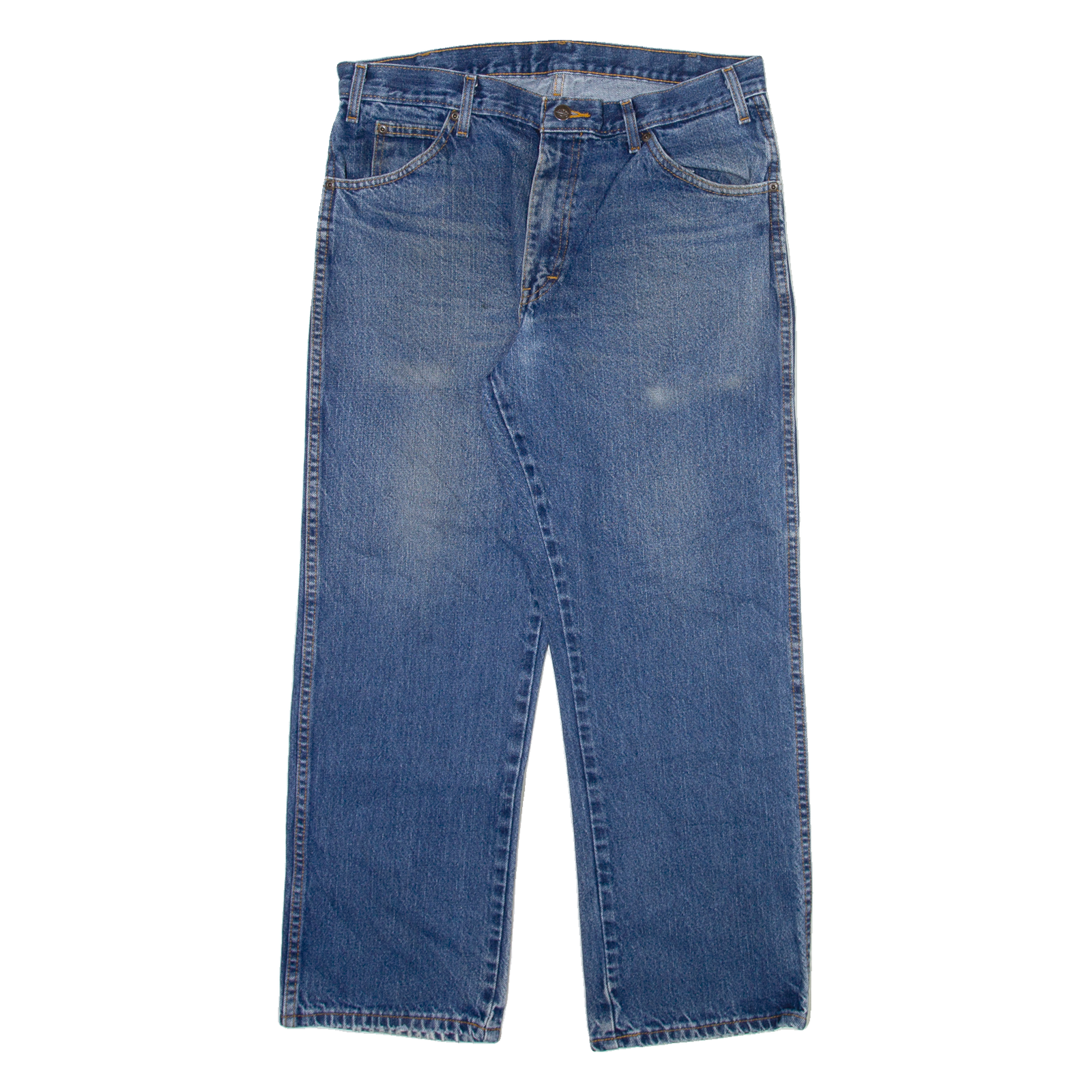 DICKIES Mens Jeans Blue Regular Straight Stone Wash W34 L29 Refurbished - N/A refurbished available on Cerqular