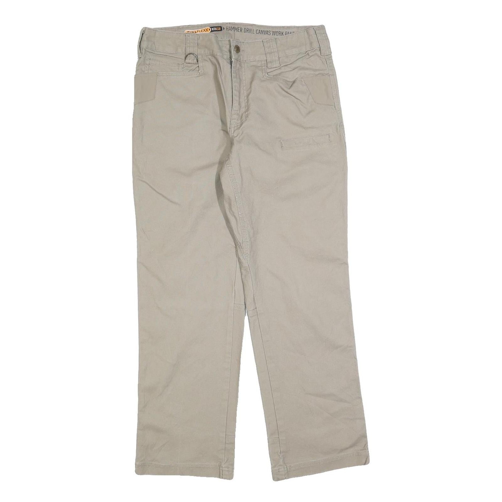 NOBLE TRADING Mens Jeans Beige Regular Regular Cotton Blend W32 L30 Workwear Zip Refurbished - N/A refurbished available on Cerqular