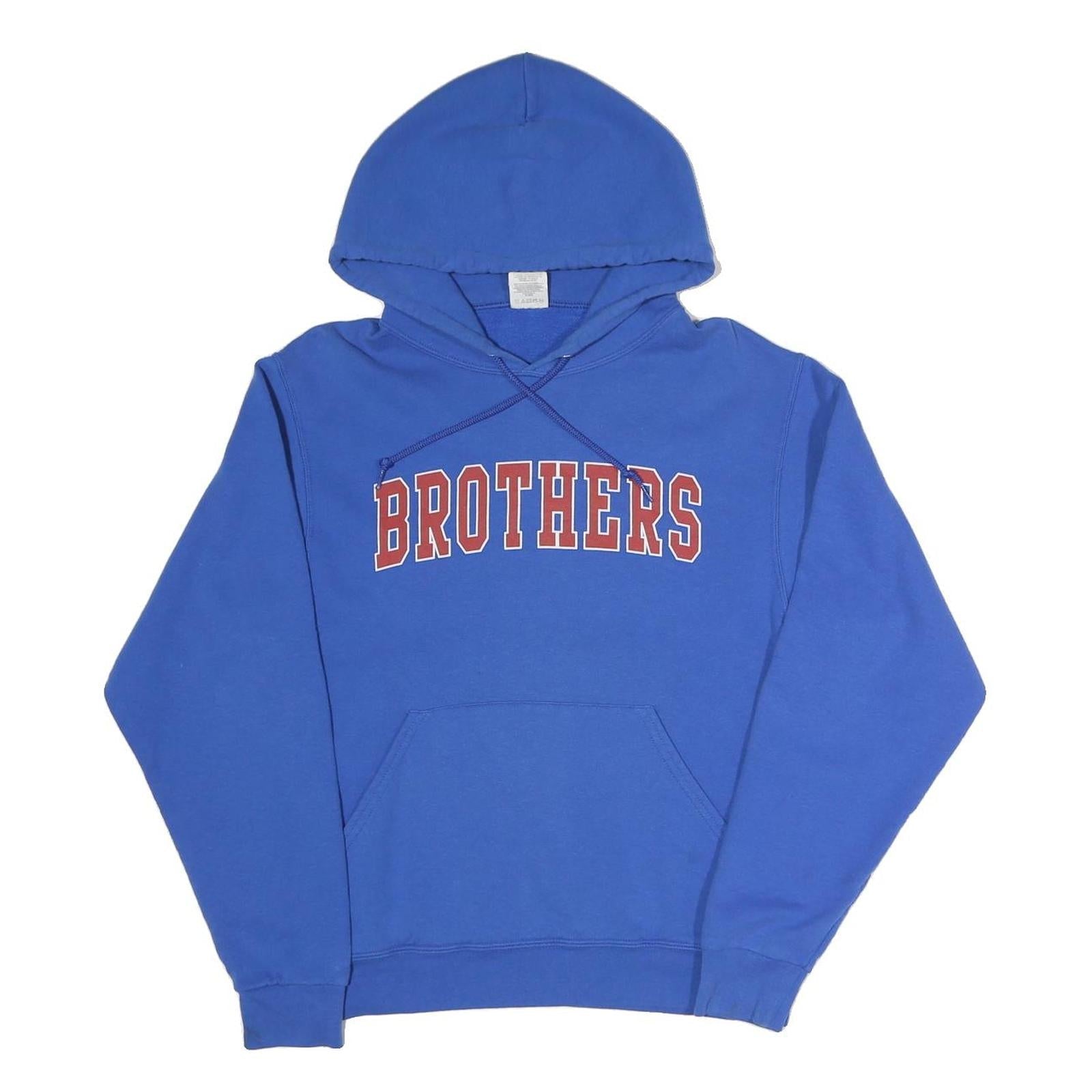 JERZEES Mens Blue Brothers Pullover Hoodie S Cotton Blend Casual Top Refurbished - N/A refurbished available on Cerqular