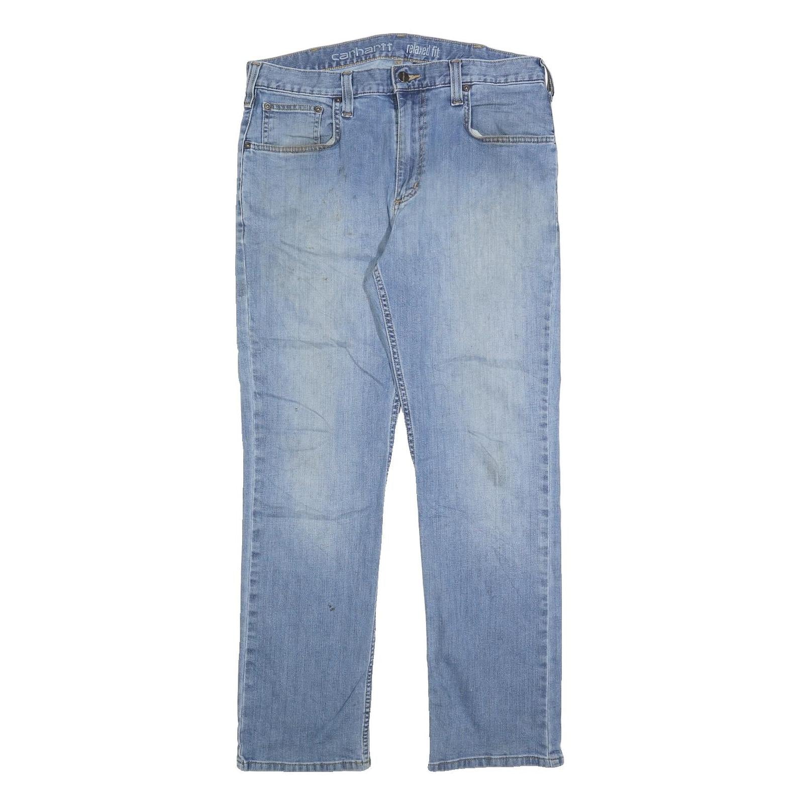 CARHARTT Mens Jeans Blue Relaxed Straight Denim Medium W34 L30 Classic Workwear Refurbished - N/A refurbished available on Cerqular