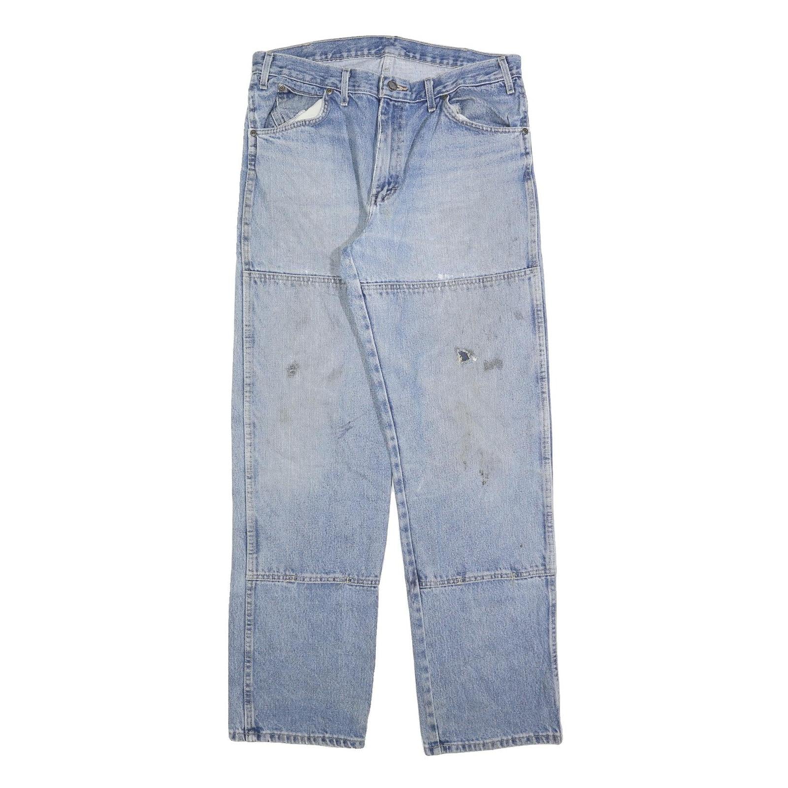 DICKIES Mens Relaxed Blue Denim Jeans W34 L34 Zip Pockets Casual Workwear Refurbished - N/A refurbished available on Cerqular