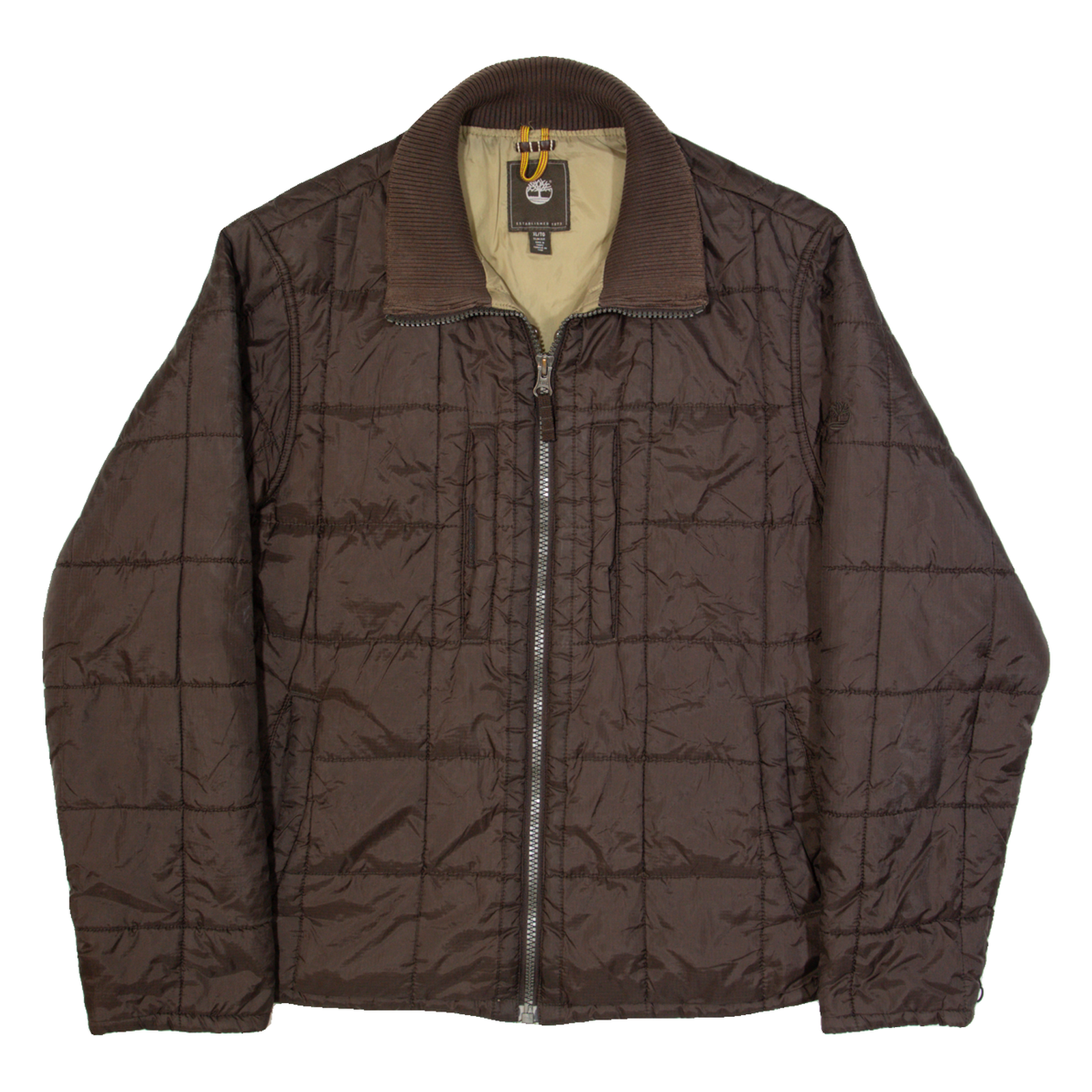 TIMBERLAND Slim Fit Womens Quilted Jacket Brown XL Refurbished - N/A refurbished available on Cerqular
