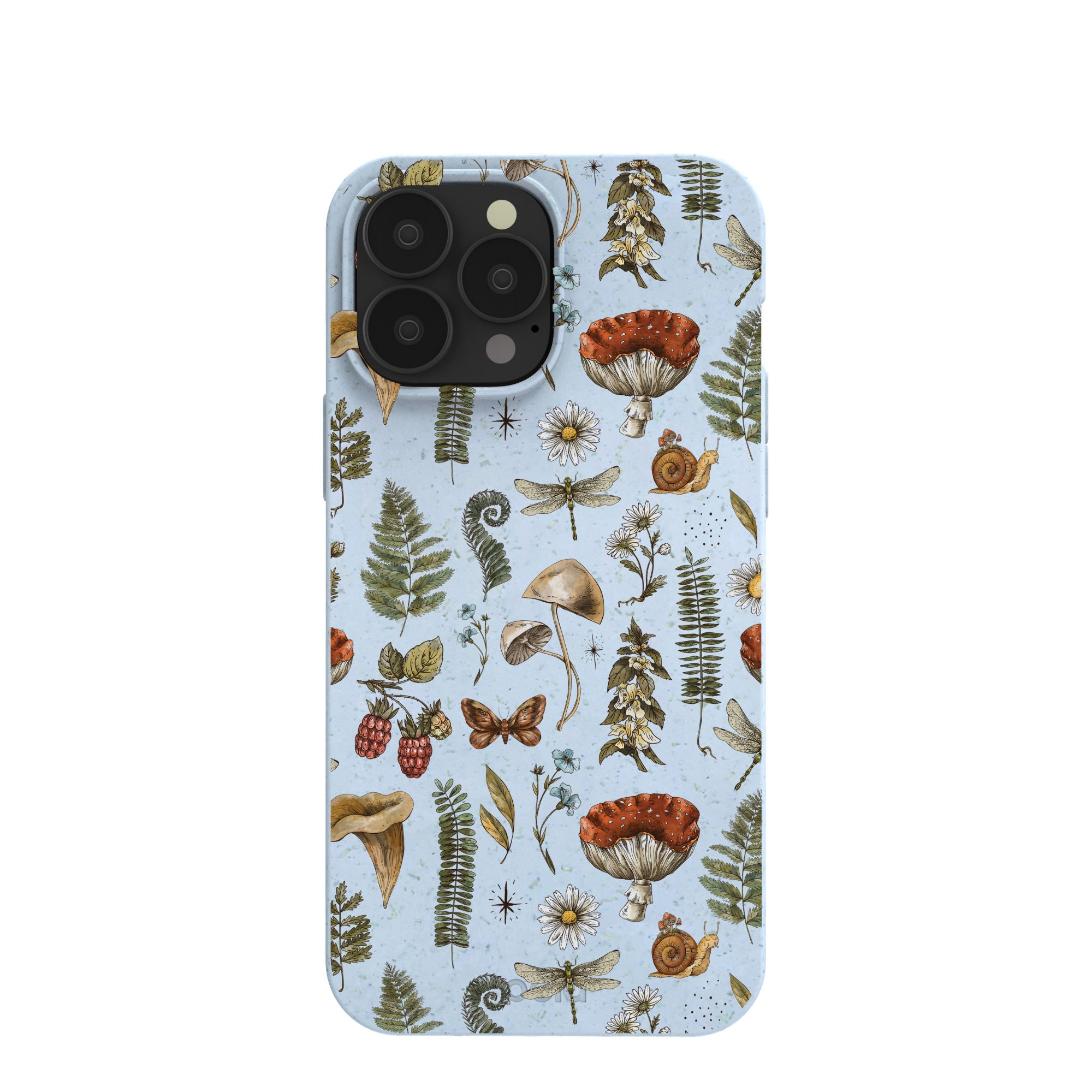 Powder Blue Nature walks iPhone 13 Pro Max Case Refurbished - Pela Case refurbished available on Cerqular