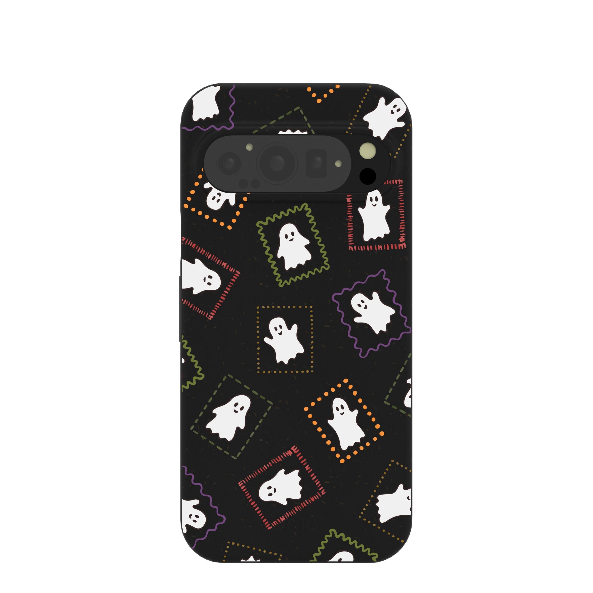 Black Ghost Stamps Google Pixel 9/9 Pro Case Refurbished - Pela Case refurbished available on Cerqular