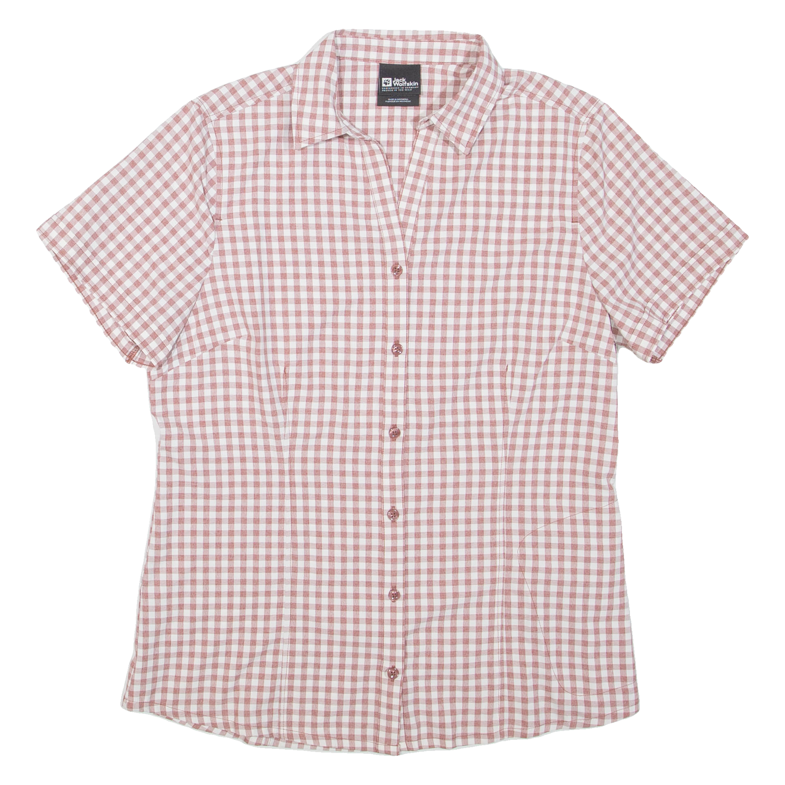 JACK WOLFSKIN Womens Shirt Red Gingham M Refurbished - N/A refurbished available on Cerqular