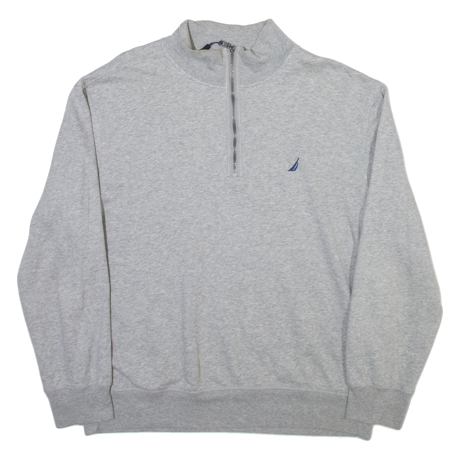 NAUTICA Mens Sweatshirt Grey 1/4 Zip XL Refurbished - N/A refurbished available on Cerqular