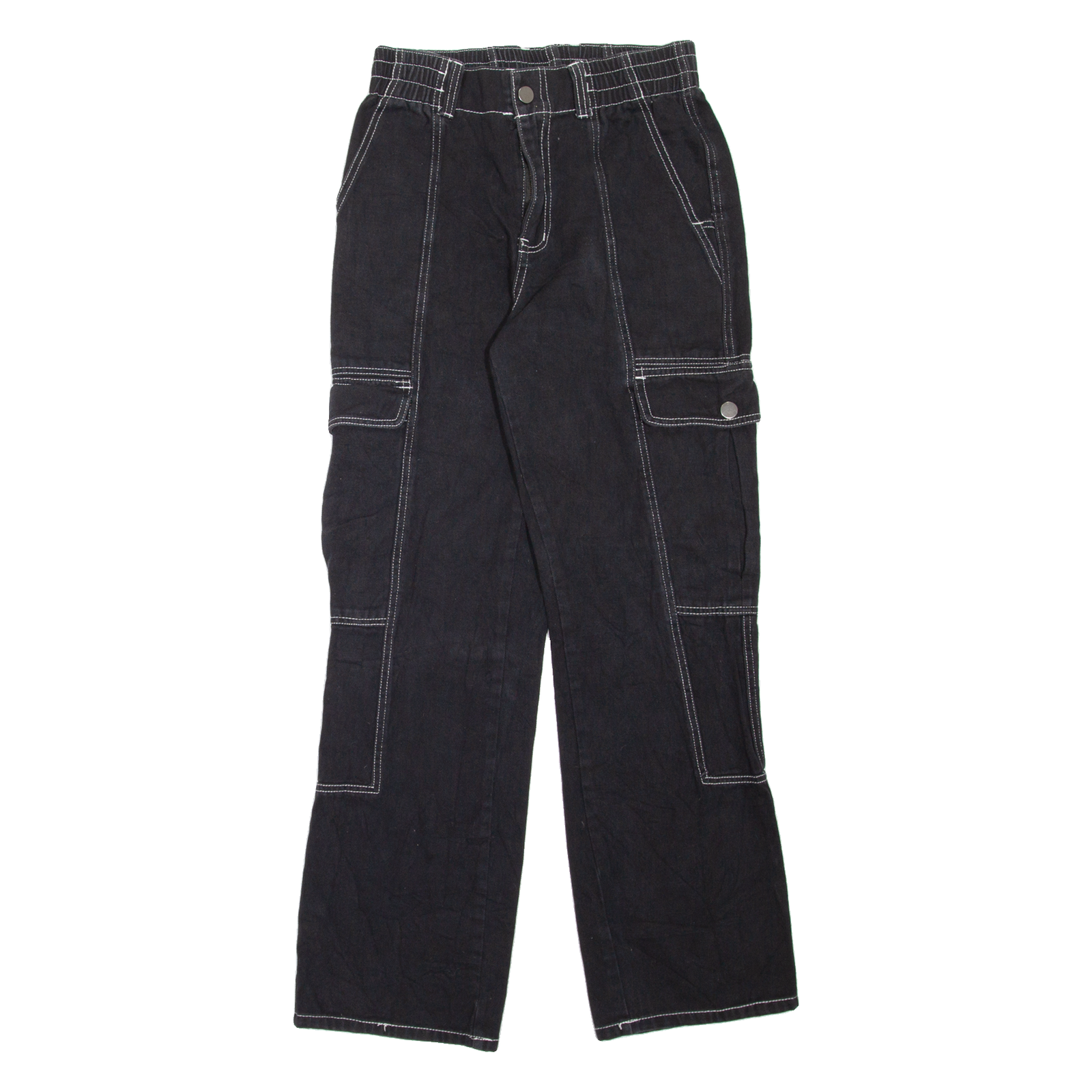 RSQ Cargo Style Womens Jeans Black Regular Straight W26 L28 Refurbished - N/A refurbished available on Cerqular