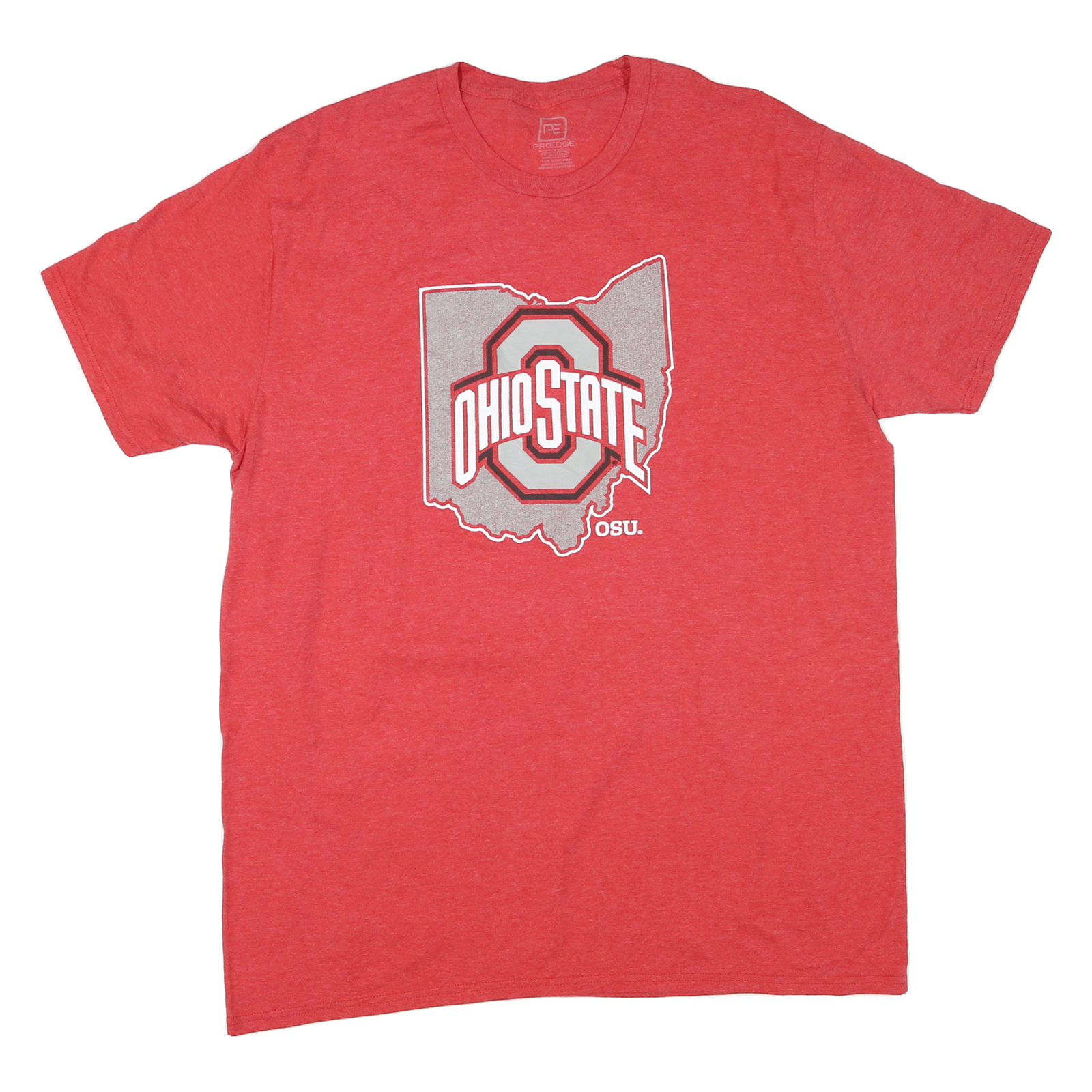 Mens Red Ohio State Graphic T-Shirt XL Short Sleeve Crew Neck Cotton Blend Refurbished - N/A refurbished available on Cerqular