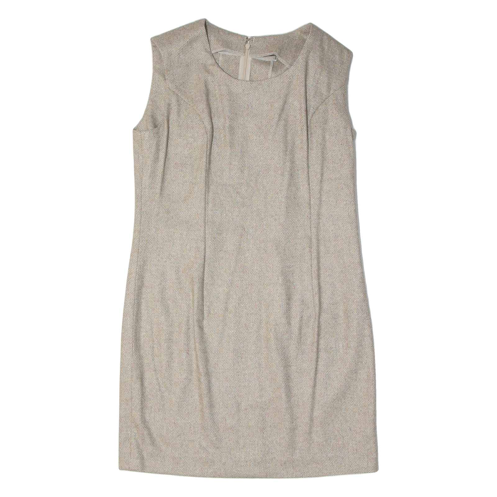 Womens Shift Dress Beige Sleeveless Knee Length S Refurbished - N/A refurbished available on Cerqular