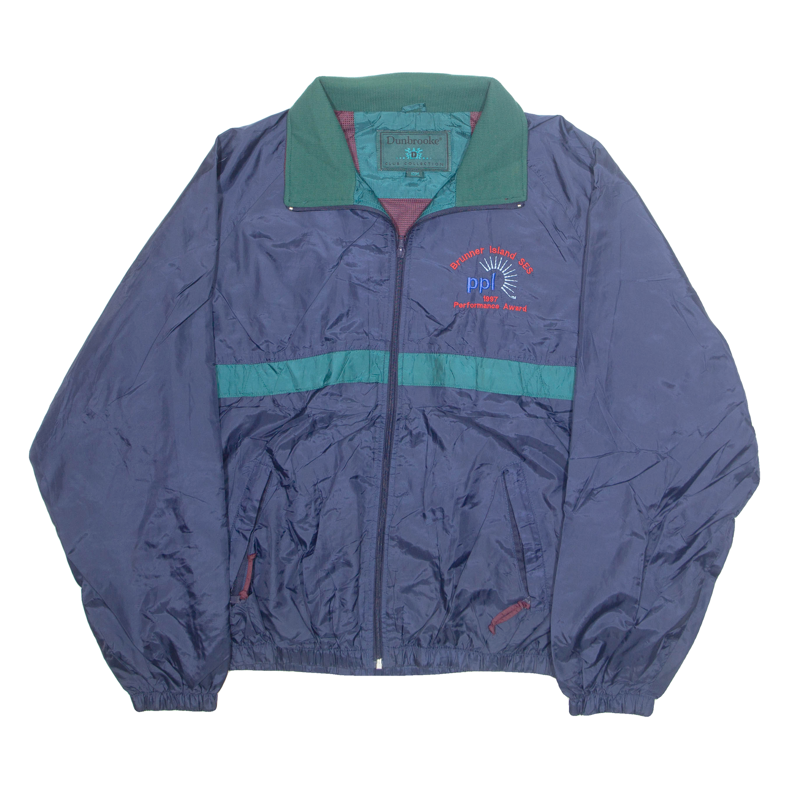 DUNBROOKE Mens Shell Jacket Blue Nylon XL Refurbished - N/A refurbished available on Cerqular