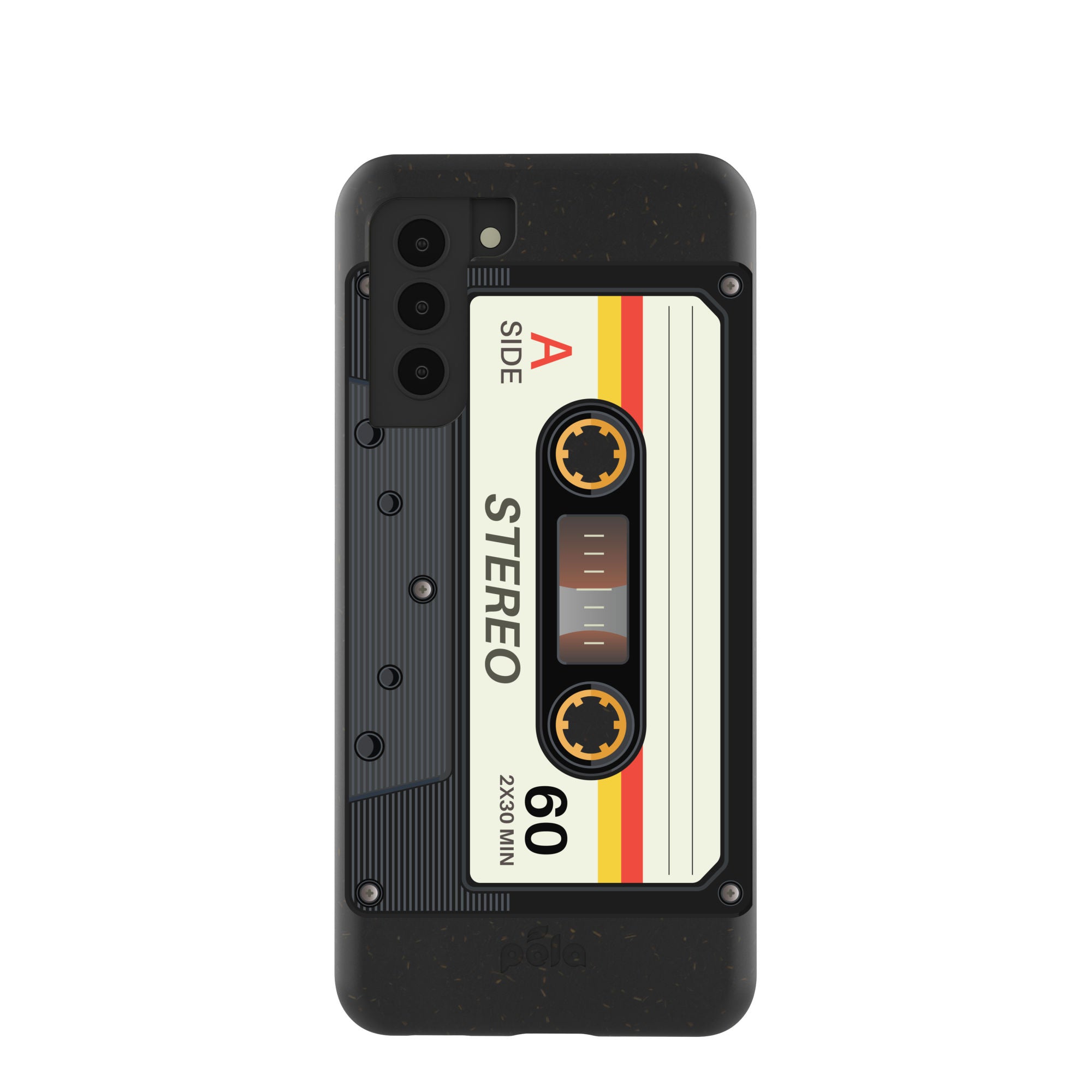 Black Cassette Samsung Galaxy S21 Case Refurbished - Pela Case refurbished available on Cerqular