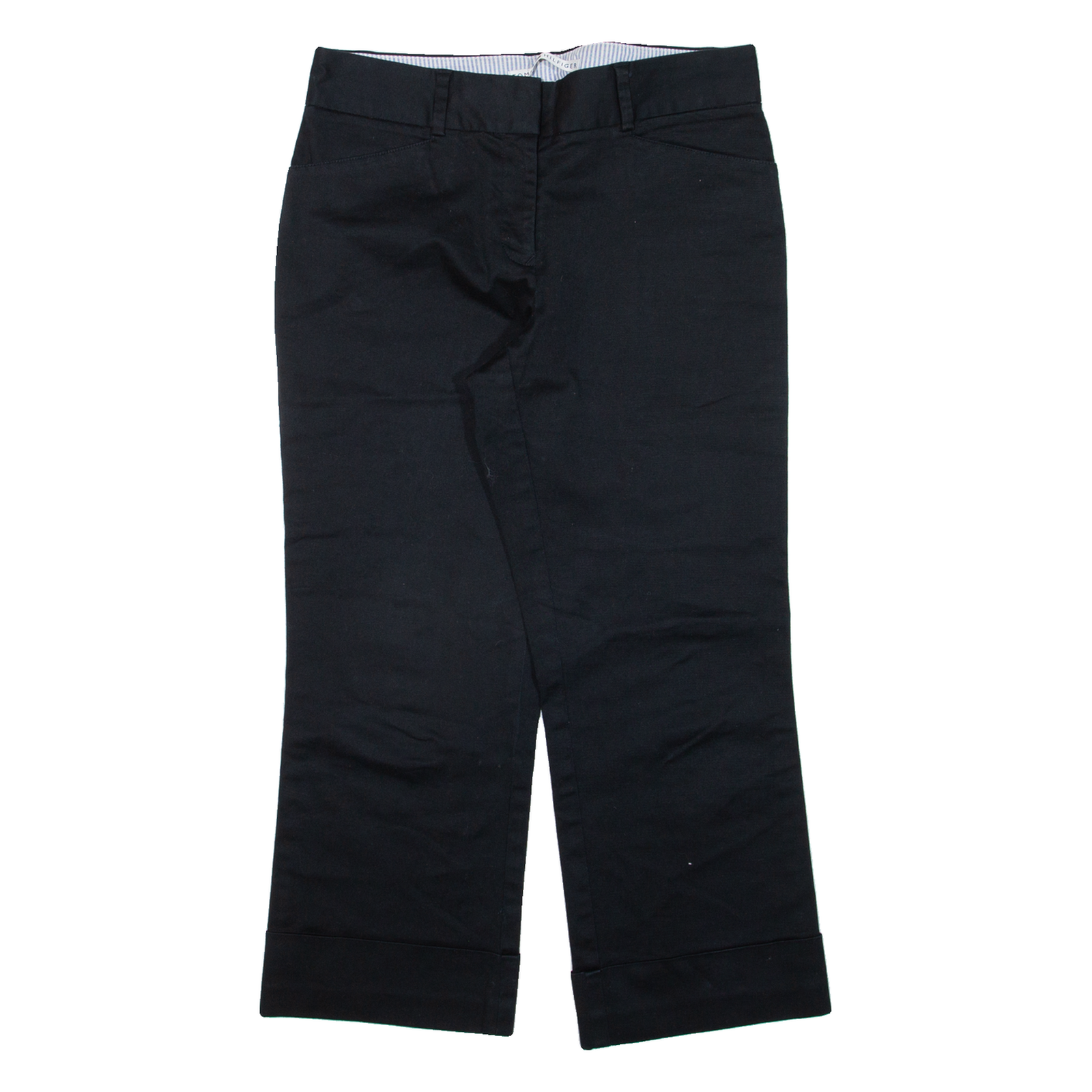 TOMMY HILFIGER Womens Trousers Black Regular Straight W30 L23 Refurbished - N/A refurbished available on Cerqular