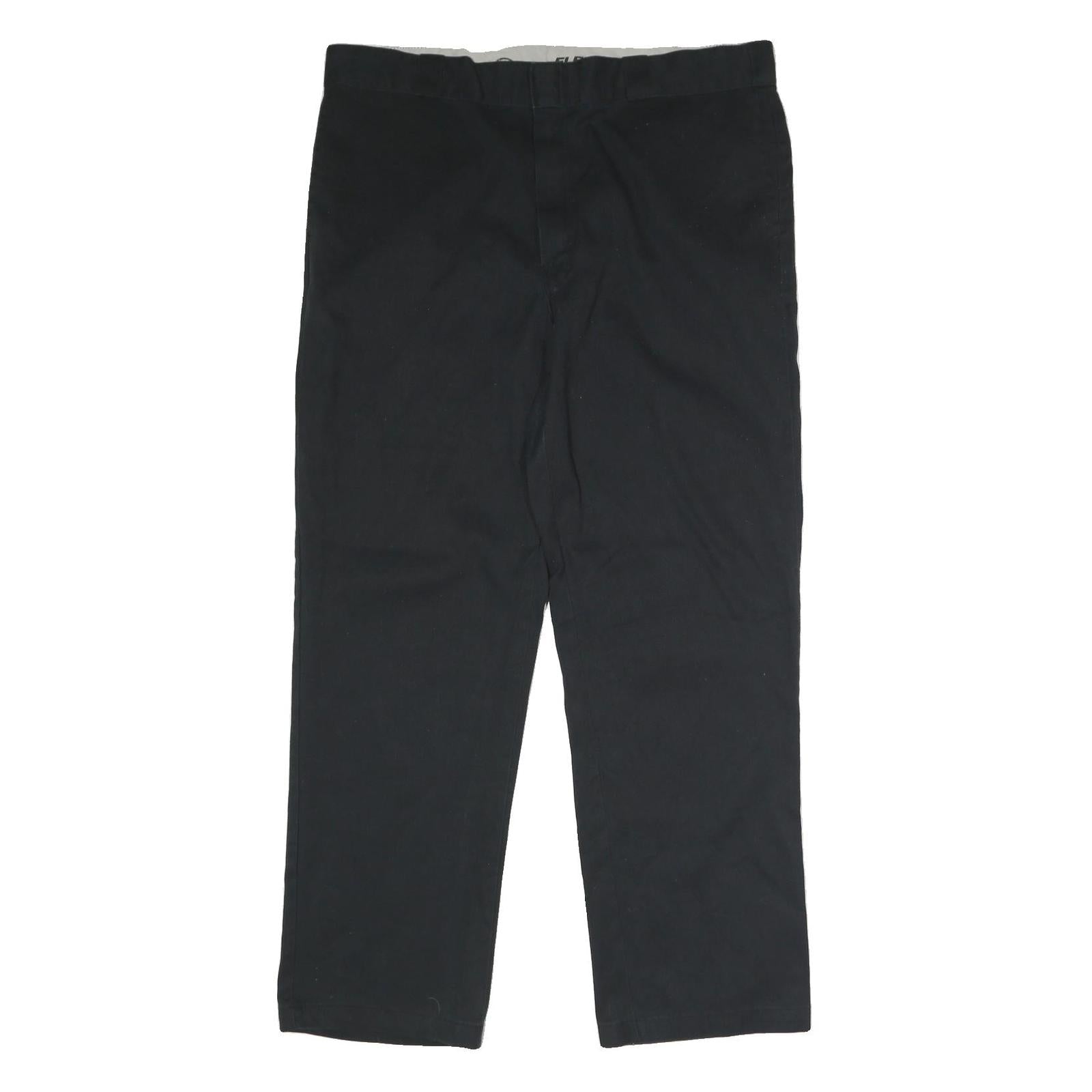 DICKIES Mens Classic Black Polyester Blend Trousers W40 L32 Zip Closure Refurbished - N/A refurbished available on Cerqular