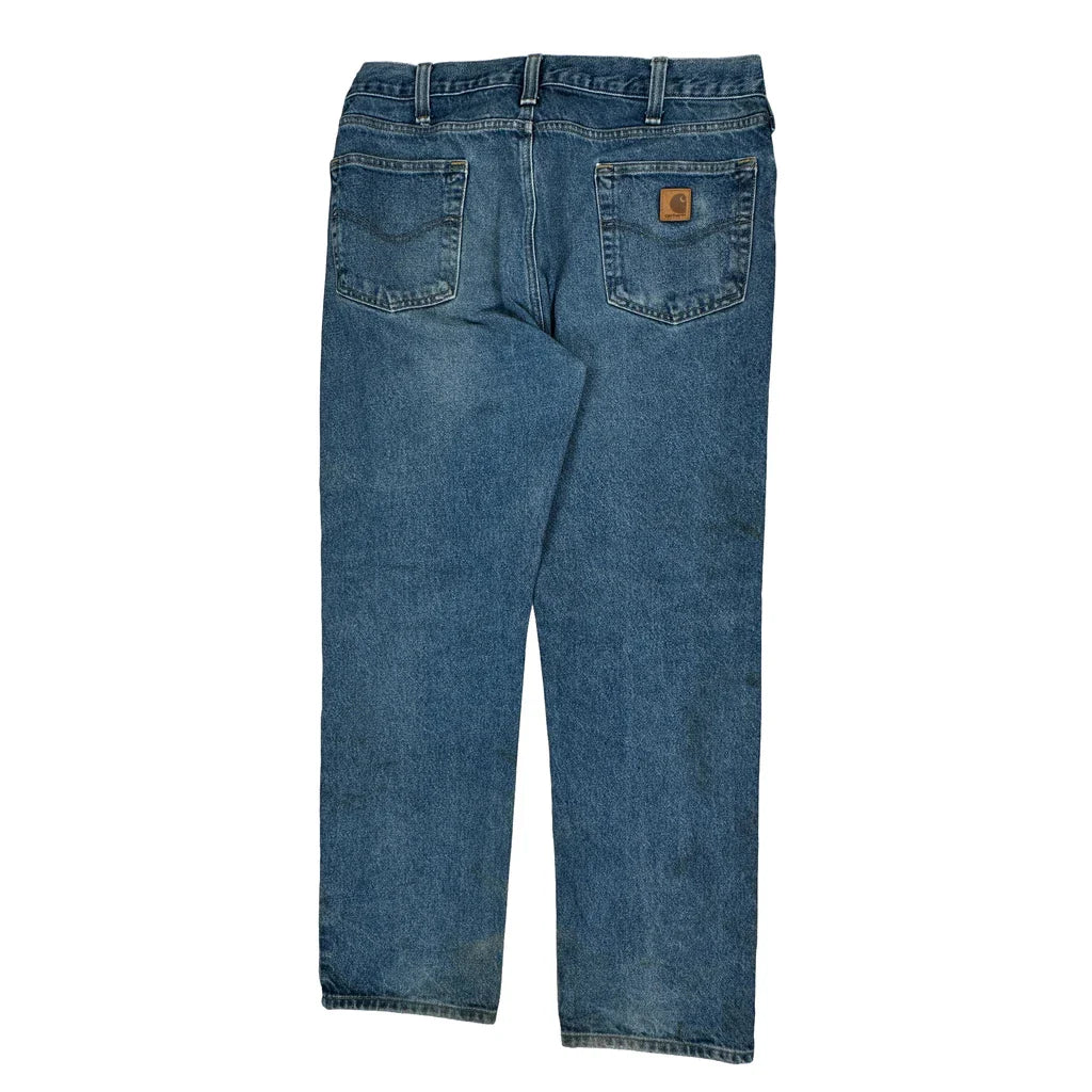 Carhartt Jeans - 36W 32L Blue Cotton Refurbished - Thrifted (note: this is a term often used to describe second- refurbished available on Cerqular
