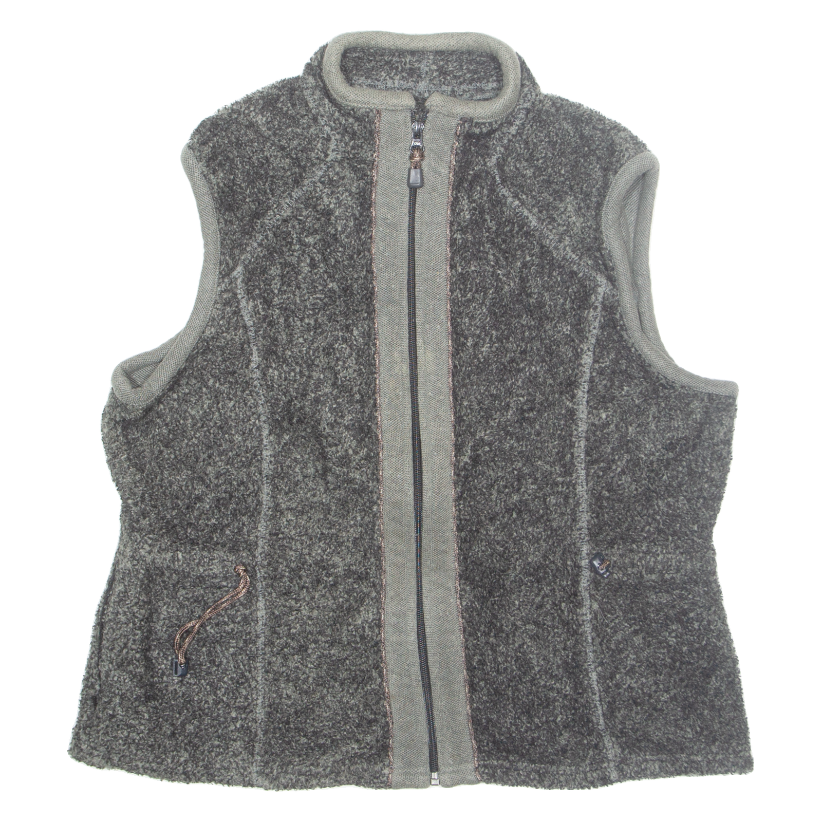 WOOLRICH Womens Fleece Gilet Grey L Refurbished - N/A refurbished available on Cerqular