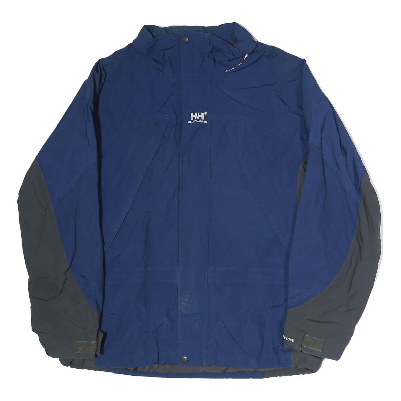 HELLY HANSEN Mens Blue & Grey Zip Jacket M Polyester Outdoor Regular Fit Refurbished - N/A refurbished available on Cerqular