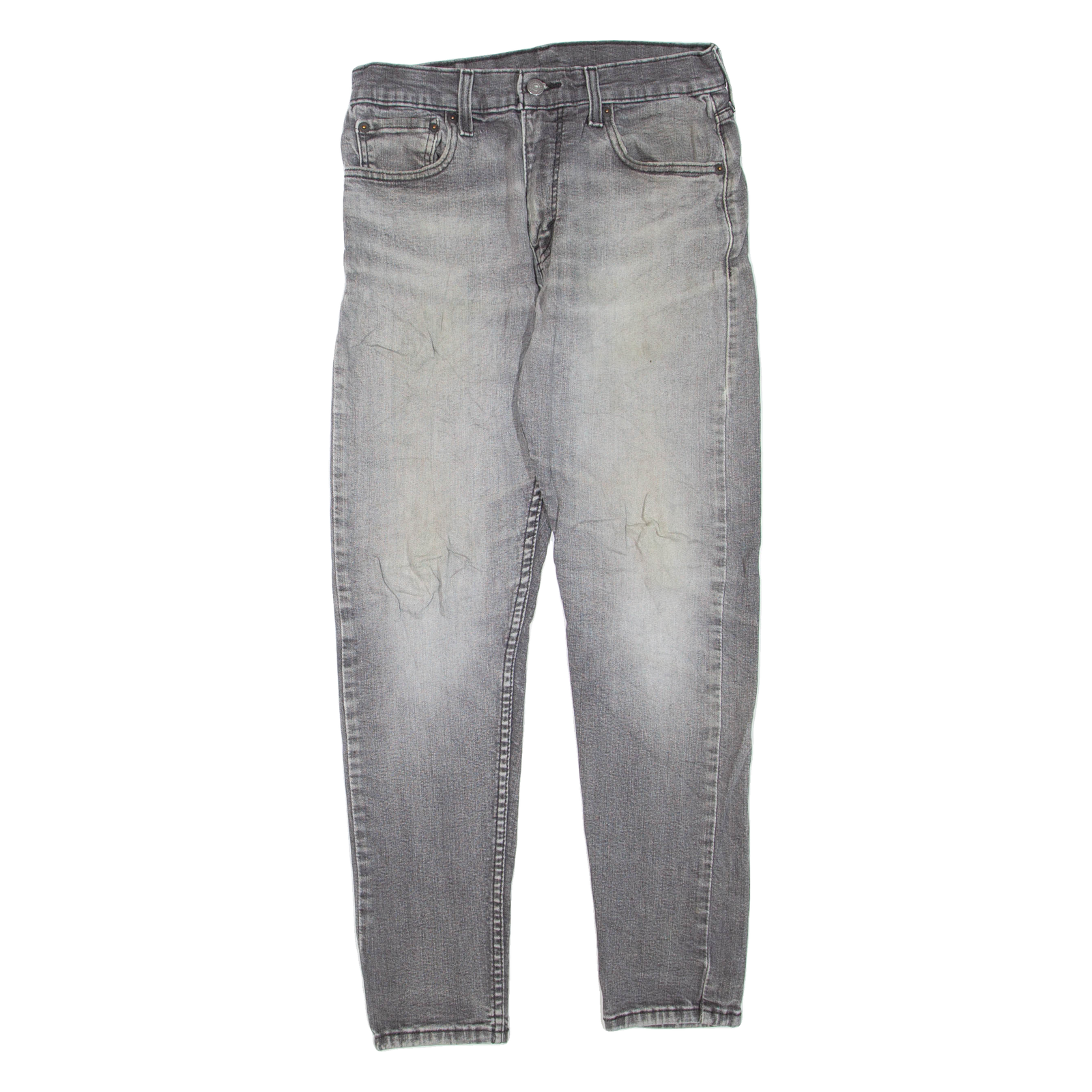 LEVI'S 512 Jeans Mens Grey Slim Tapered Stone Wash W31 L30 Refurbished - N/A refurbished available on Cerqular