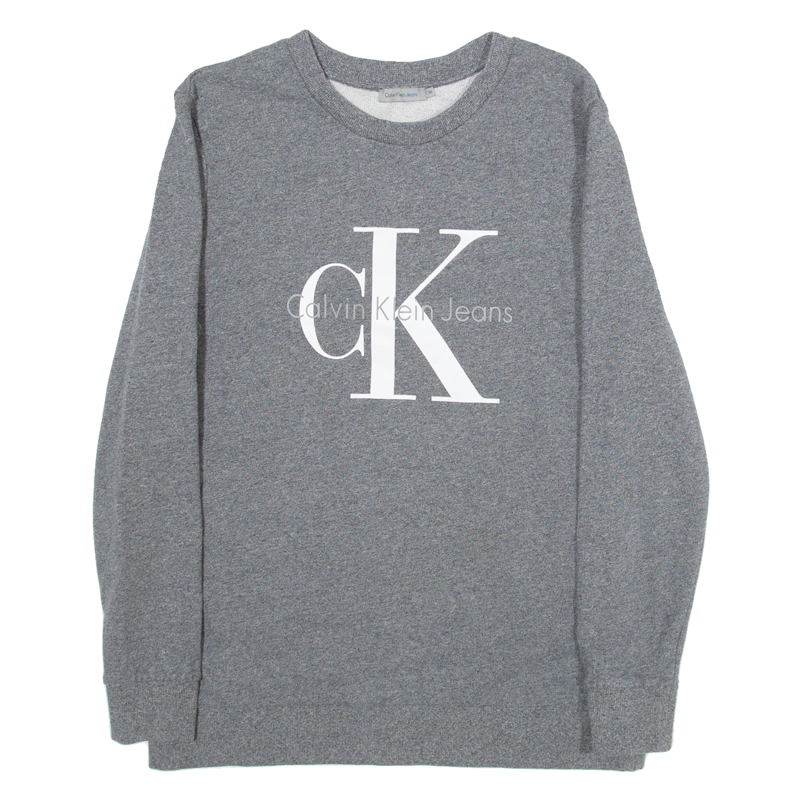 CALVIN KLEIN JEANS Womens Sweatshirt Grey M Refurbished - N/A refurbished available on Cerqular