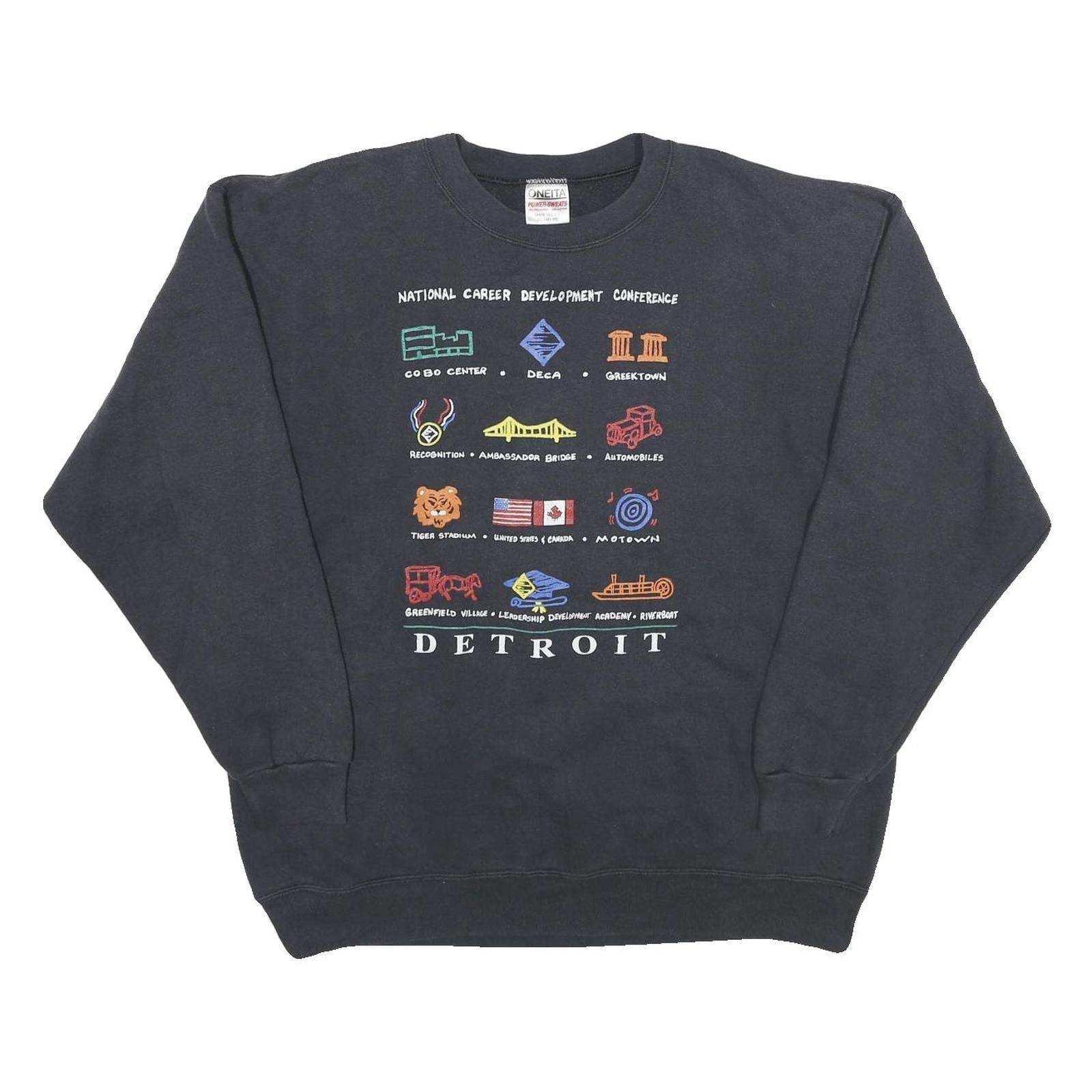 Buy ONEITA Mens Black National Career Development Conference Crew Neck XL Sweatshirt Refurbished - $38.99 ONEITA Mens Black National Career Development Conference Crew Neck XL Sweatshirt Refurbished - N/A refurbished available on Cerqular