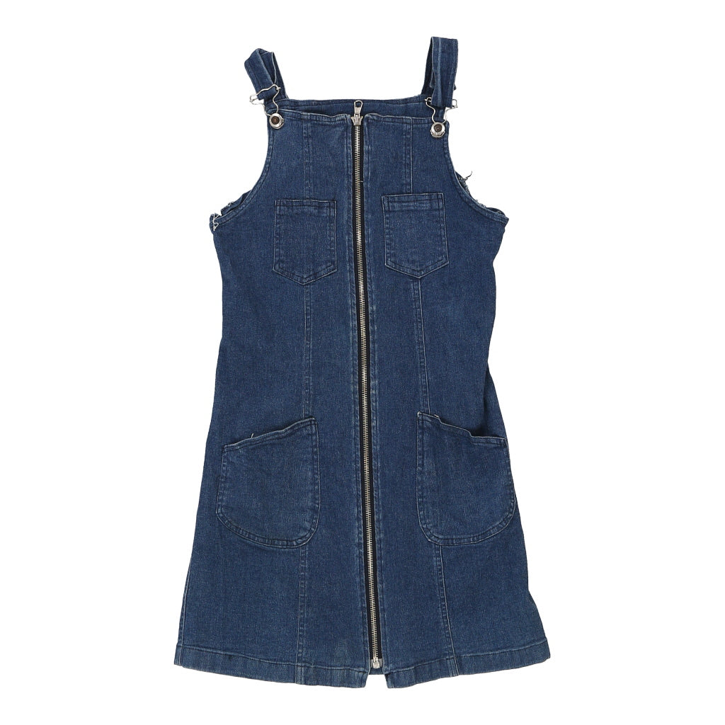 Age 10-12 Laura Biagiotti Mini Dress - Small Blue Cotton Refurbished - Thrifted (note: this is a term often used to describe second- refurbished available on Cerqular