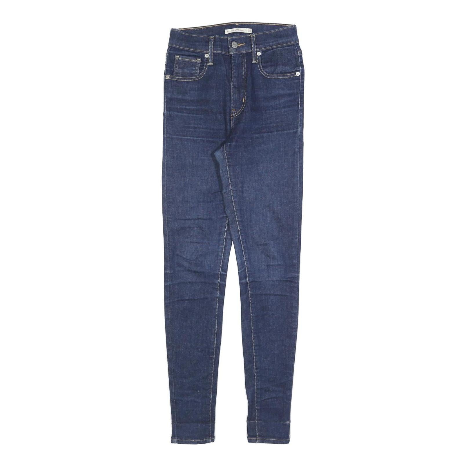 LEVI'S Womens Slim Blue Jeans Denim Medium W25 L30 Stretch Zip Closure Refurbished - N/A refurbished available on Cerqular