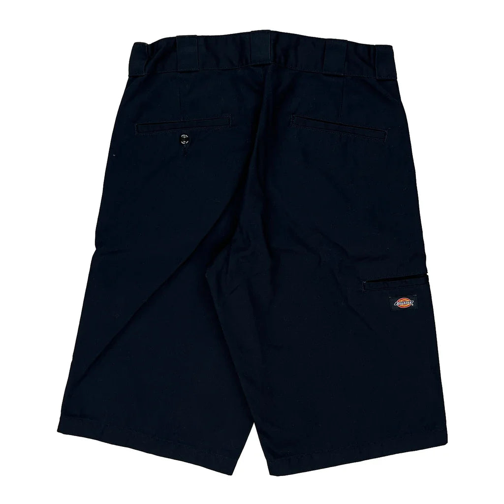 Dickies Shorts - 31W 13L Navy Polyester Blend Refurbished - Thrifted (note: this is a term often used to describe second- refurbished available on Cerqular