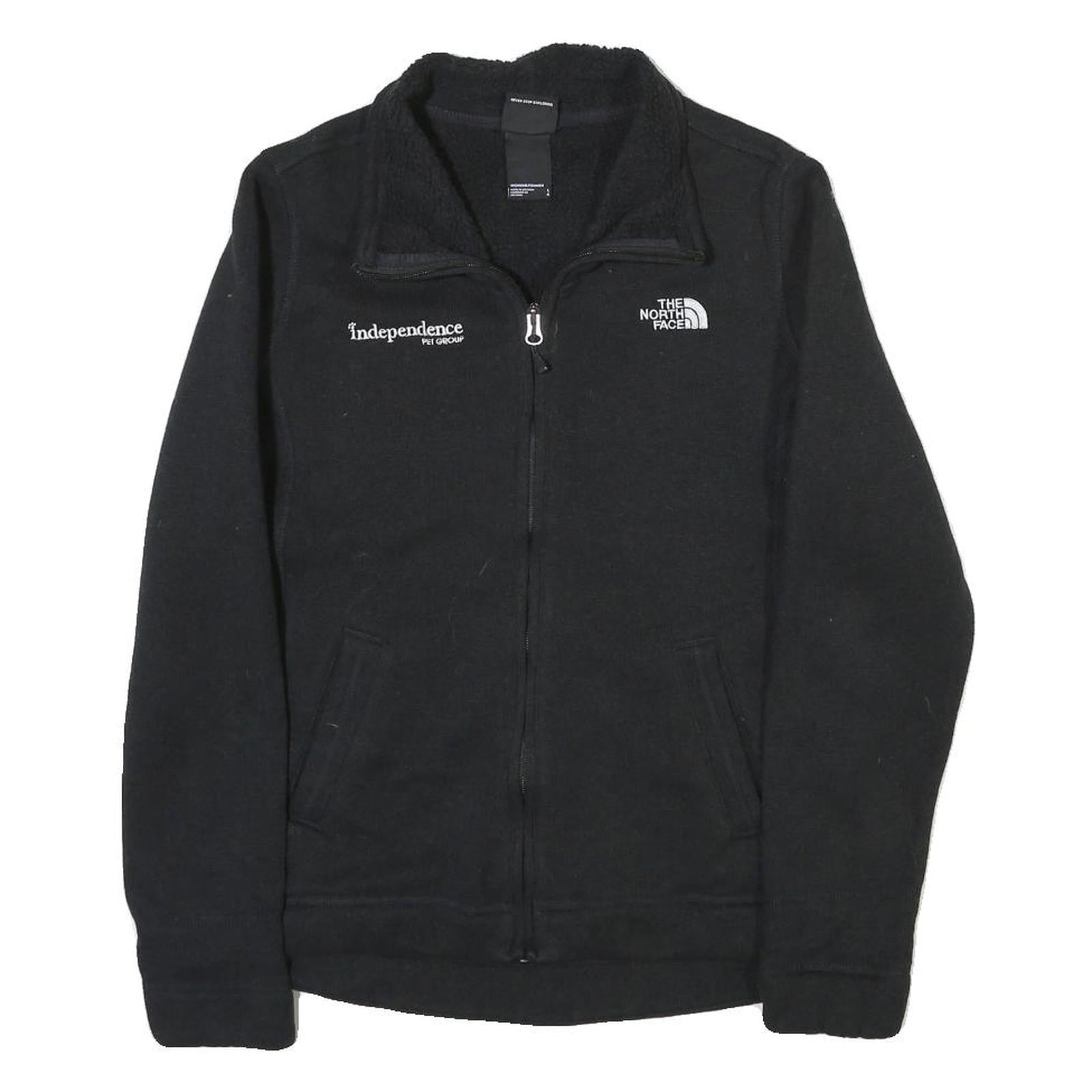 THE NORTH FACE Womens Black Jacket L Polyester Blend Zip Fleece Outdoor Warm Refurbished - N/A refurbished available on Cerqular