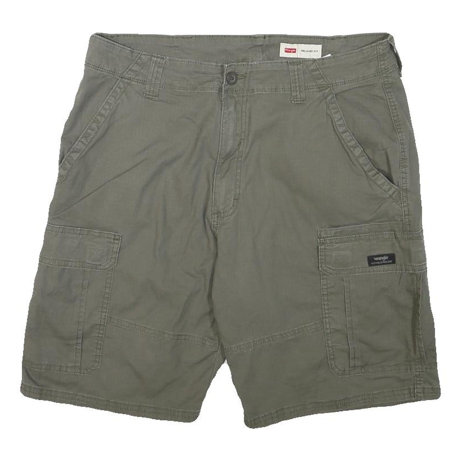 WRANGLER Mens Shorts Green Cargo XL W34 Relaxed Fit Cotton Blend Refurbished - N/A refurbished available on Cerqular