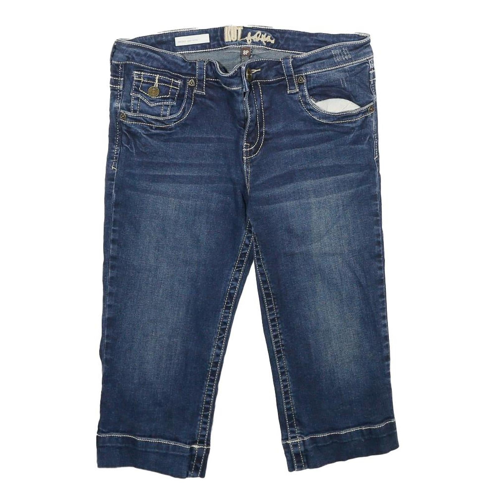 KUT Womens Denim Blue Shorts UK 10 W30 Cropped Capri Casual Refurbished - N/A refurbished available on Cerqular