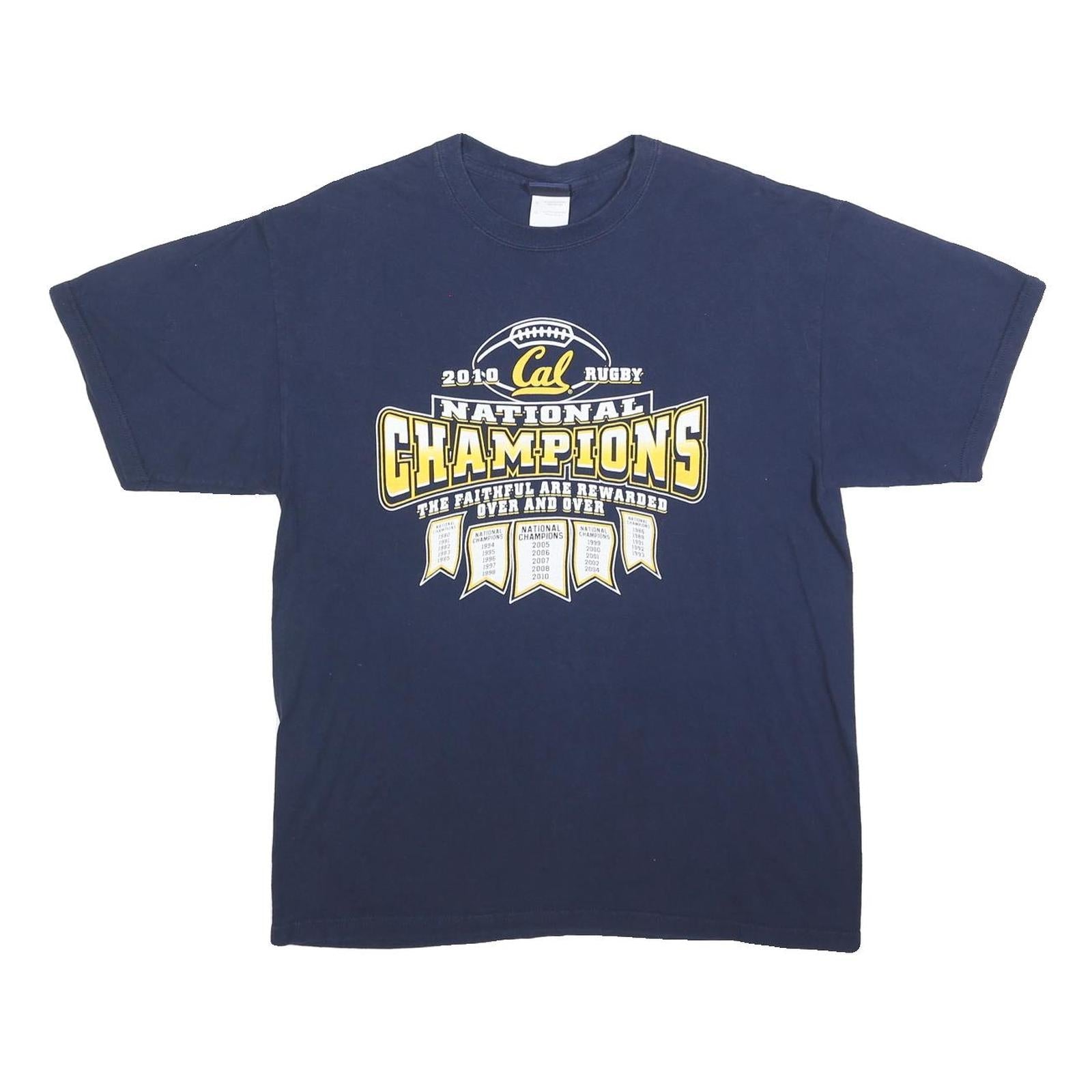 Buy STEP AHEAD Mens Navy Blue Rugby National Champions T-Shirt L Short Sleeve Crew Refurbished - $19.49 STEP AHEAD Mens Navy Blue Rugby National Champions T-Shirt L Short Sleeve Crew Refurbished - N/A refurbished available on Cerqular