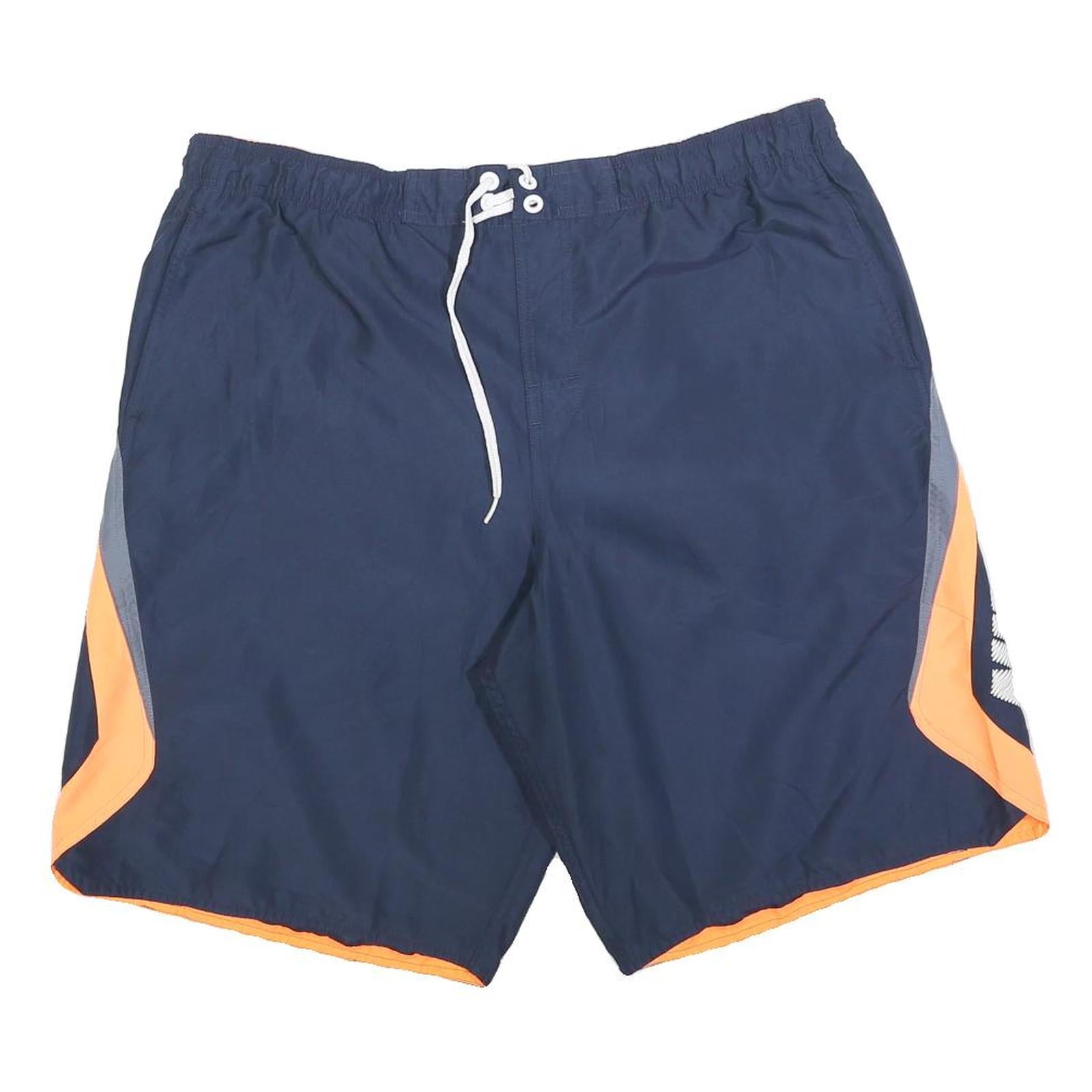 NIKE Mens Shorts Navy Blue & Orange Casual Sports L W34 Durable Comfort Refurbished - N/A refurbished available on Cerqular