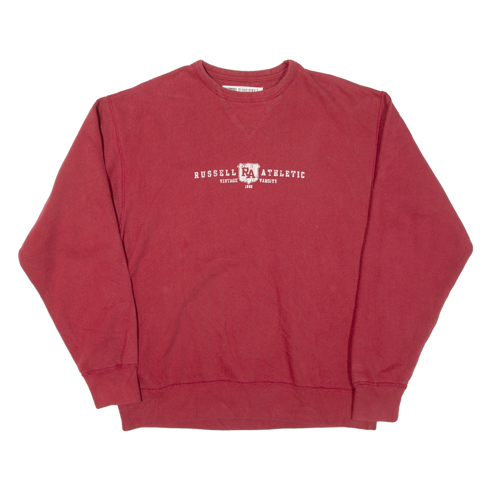 RUSSELL ATHLETIC Mens Sweatshirt Red M Refurbished - N/A refurbished available on Cerqular