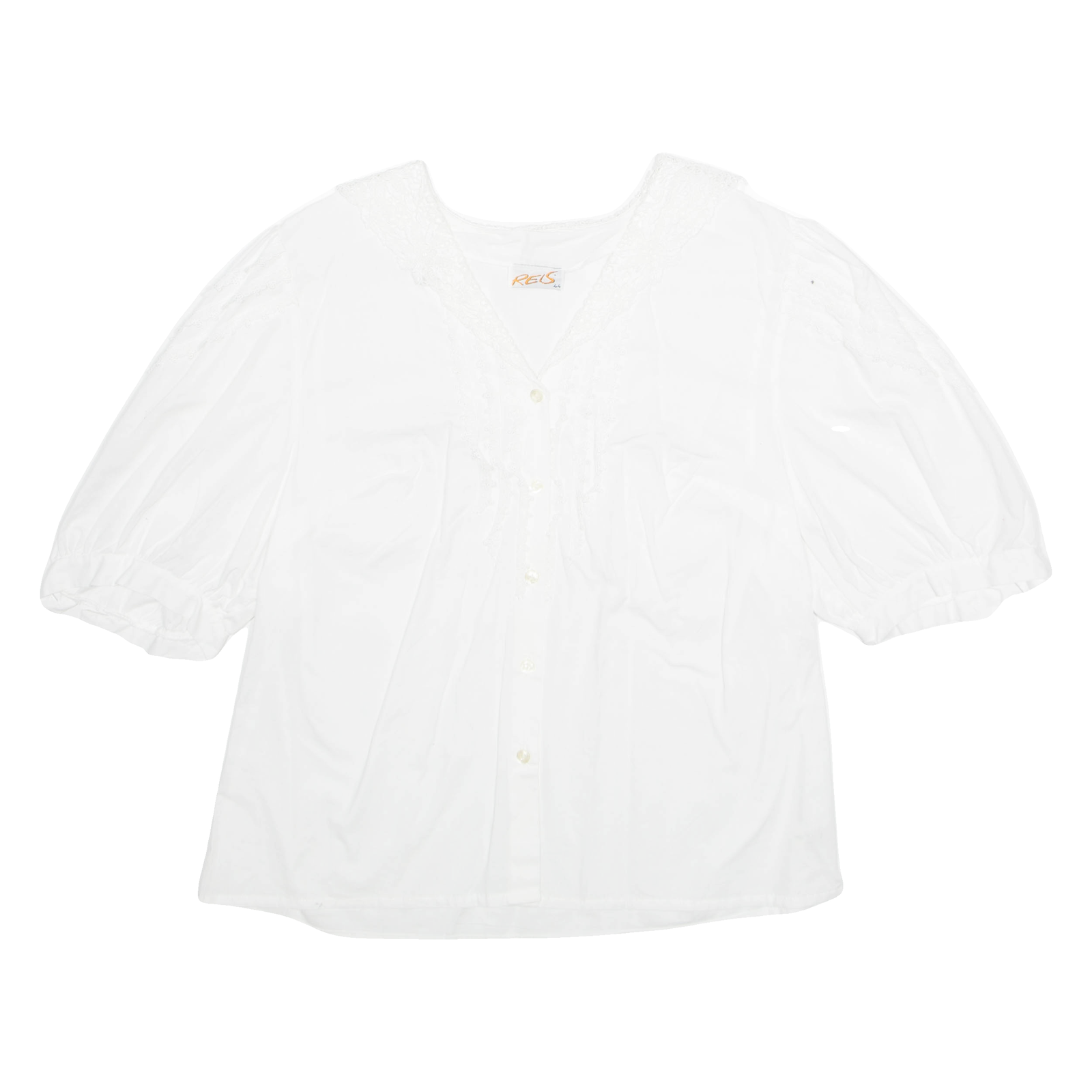 Womens Blouse White V-Neck L Refurbished - N/A refurbished available on Cerqular