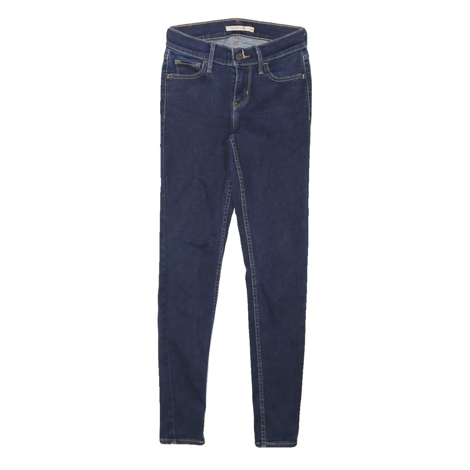 LEVI'S 710 Womens Jeans Blue Slim Skinny Denim Medium W22 L26 Stretch Refurbished - N/A refurbished available on Cerqular