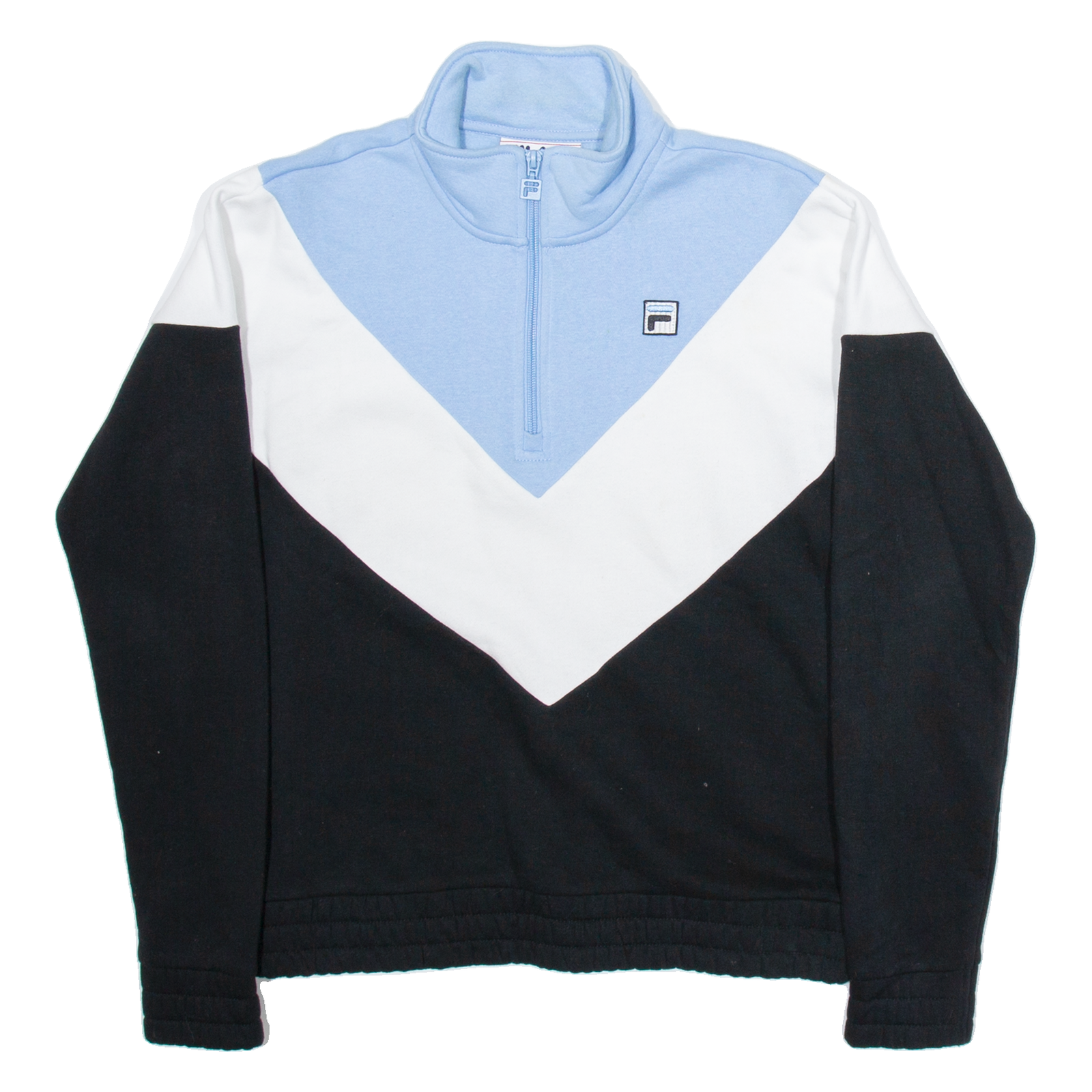 FILA Womens Sweatshirt Black 1/4 Zip S Refurbished - N/A refurbished available on Cerqular