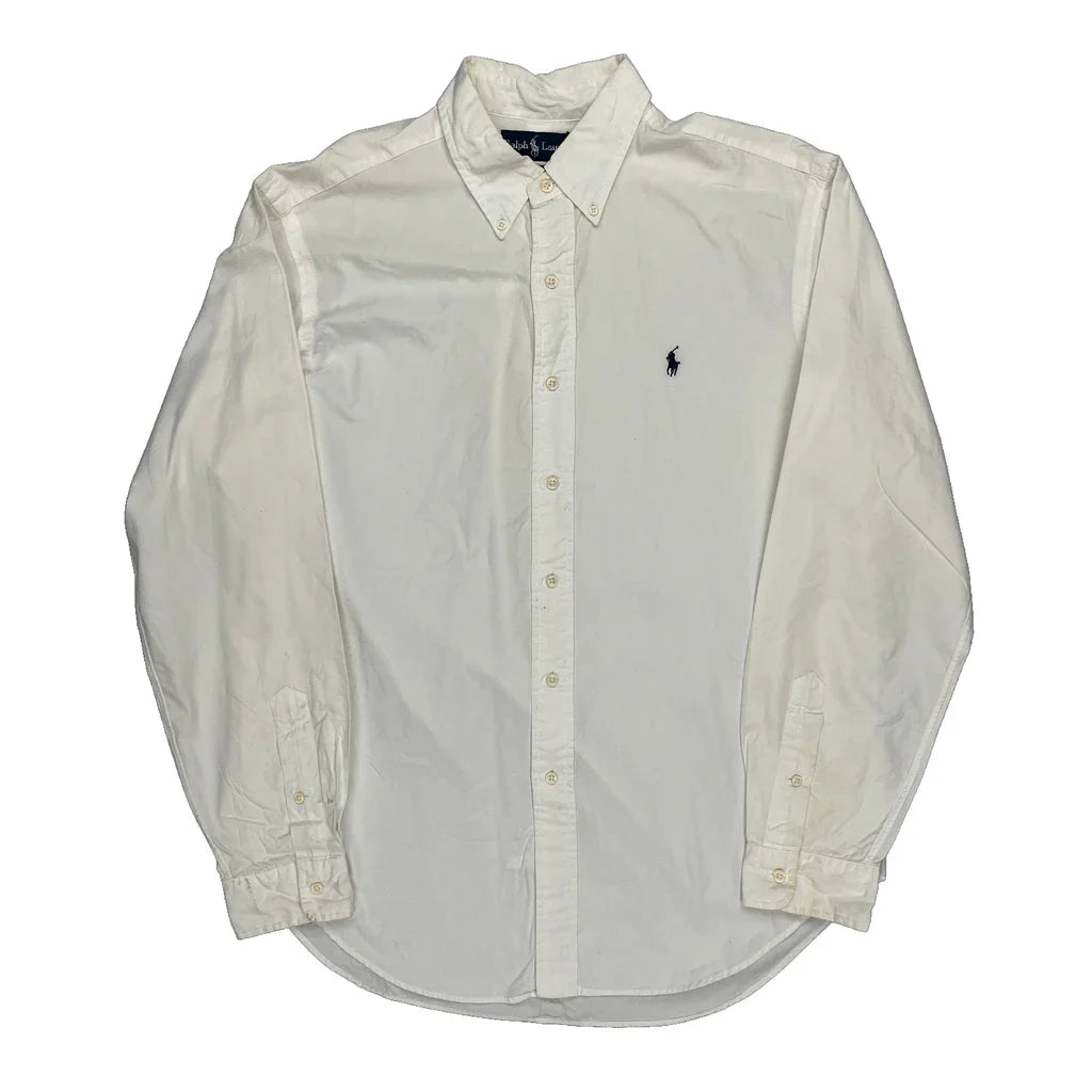 Buy Ralph Lauren Shirt - Large White Cotton Refurbished - $29.47 Ralph Lauren Shirt - Large White Cotton Refurbished - Thrifted (note: this is a term often used to describe second- refurbished available on Cerqular