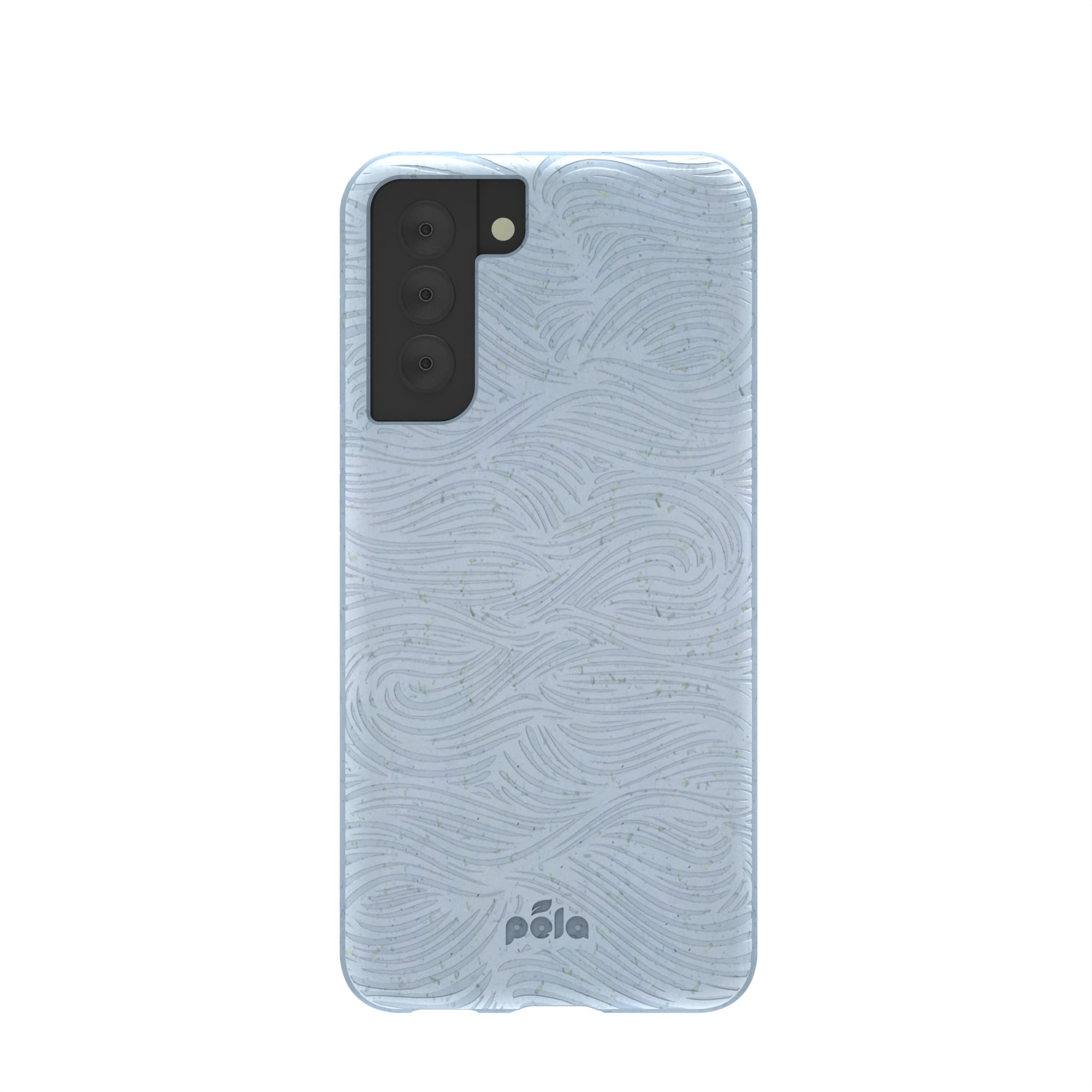 Powder Blue Ebb and Flow Samsung Galaxy S21 Case Refurbished - Pela Case refurbished available on Cerqular