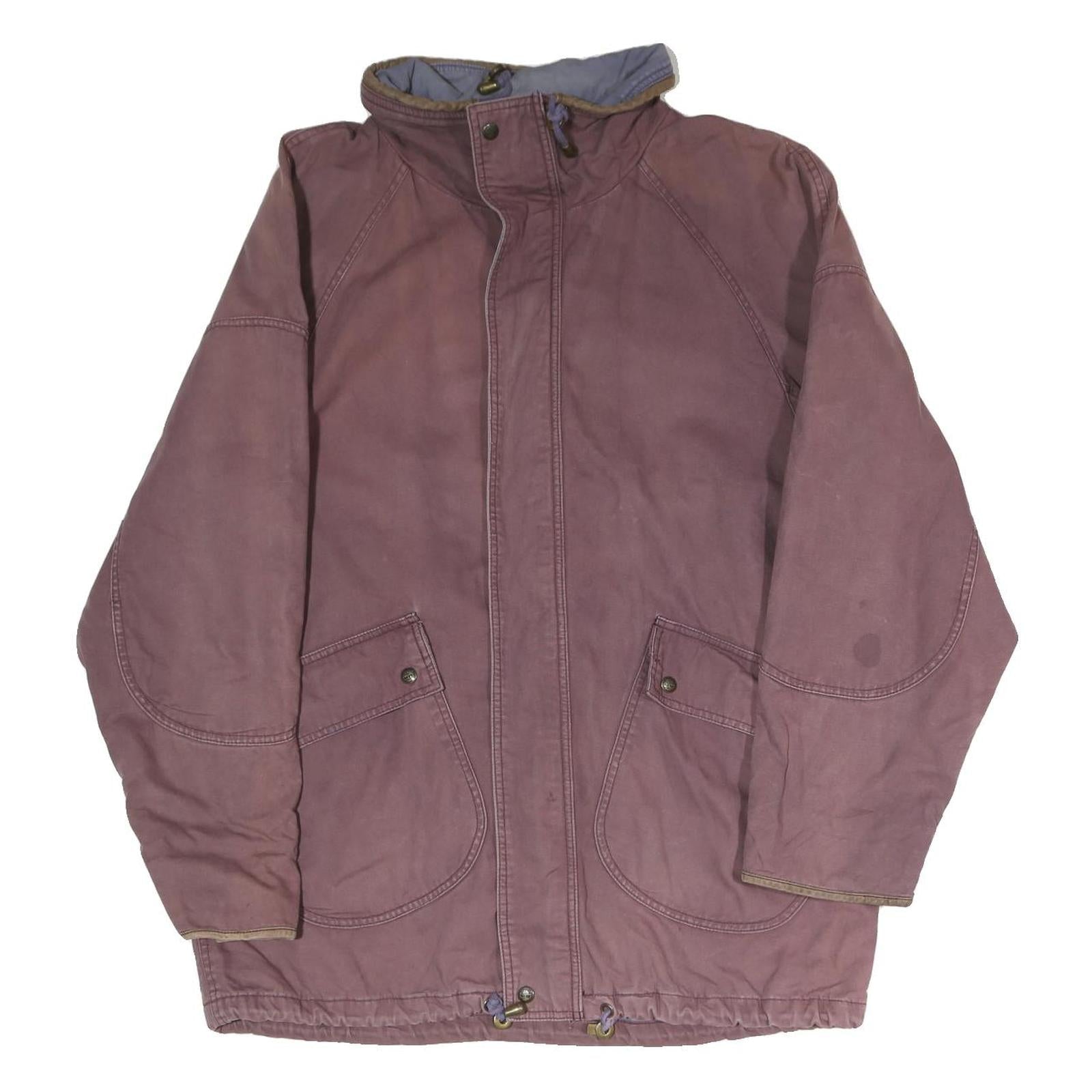 TIMBERLAND Mens Purple Outdoor Jacket M Polyester Blend Zip Casual Refurbished - N/A refurbished available on Cerqular