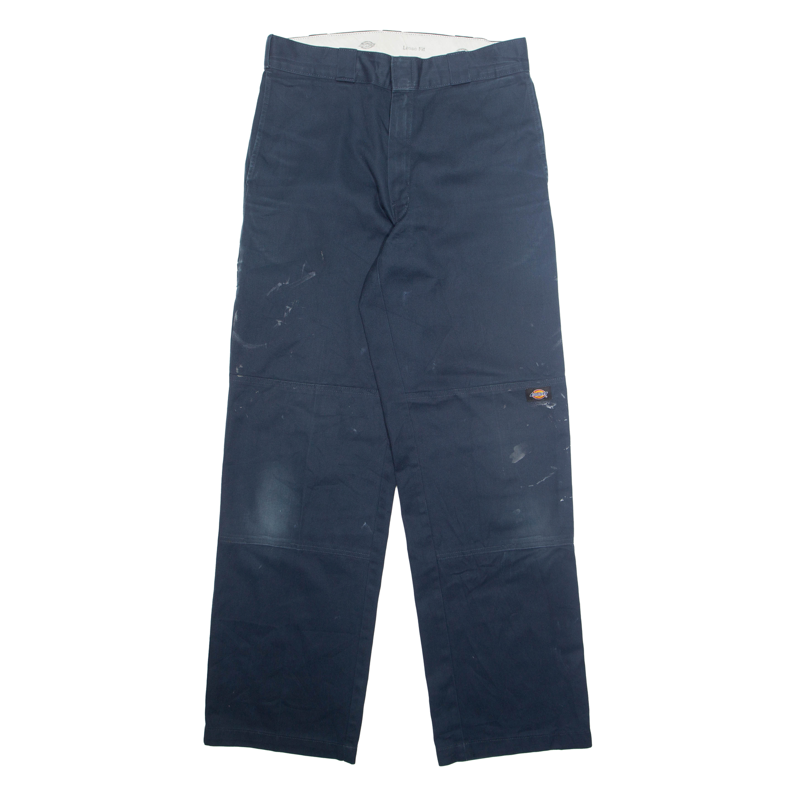 DICKIES Chino Mens Trousers Blue Loose Straight W34 L33 Refurbished - N/A refurbished available on Cerqular