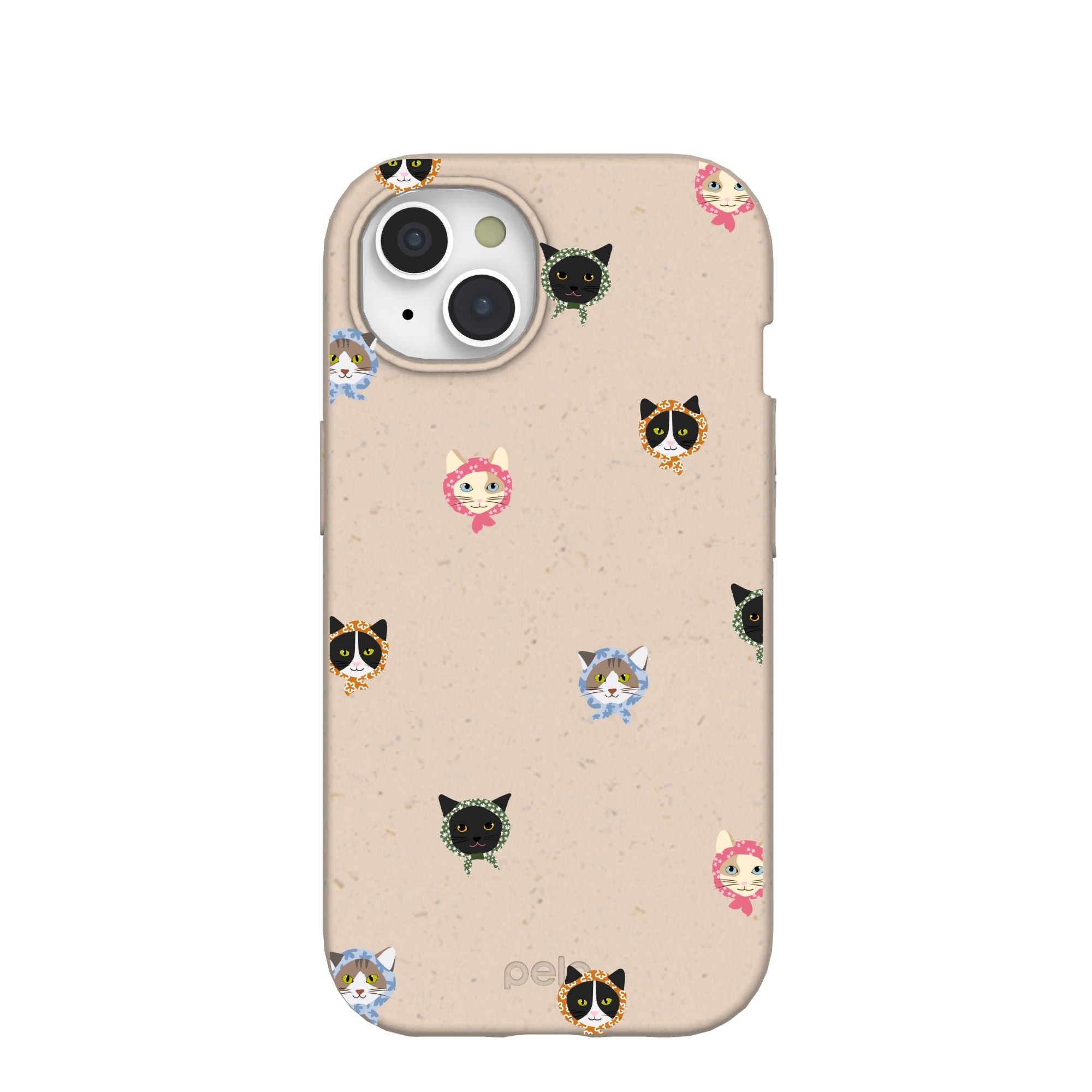 Seashell Cat Couture iPhone 15 Case Refurbished - Pela Case refurbished available on Cerqular