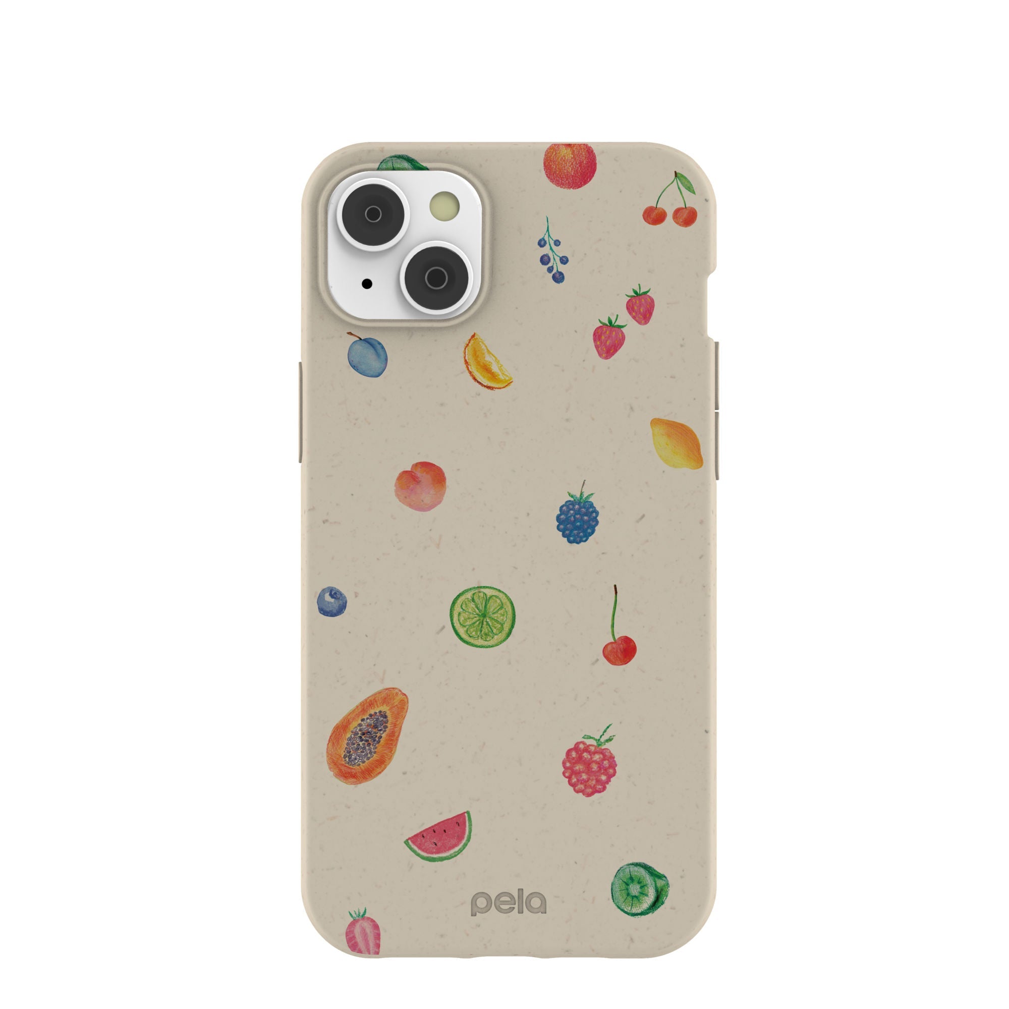 London Fog Lil Fruity iPhone 14 Plus Case Refurbished - Pela Case refurbished available on Cerqular