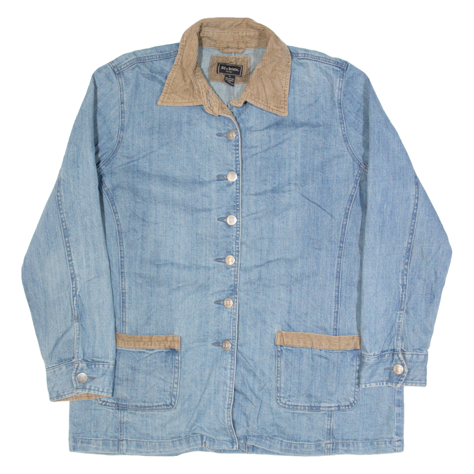 BIT & BRIDLE Womens Chore Jacket Blue XL Refurbished - N/A refurbished available on Cerqular