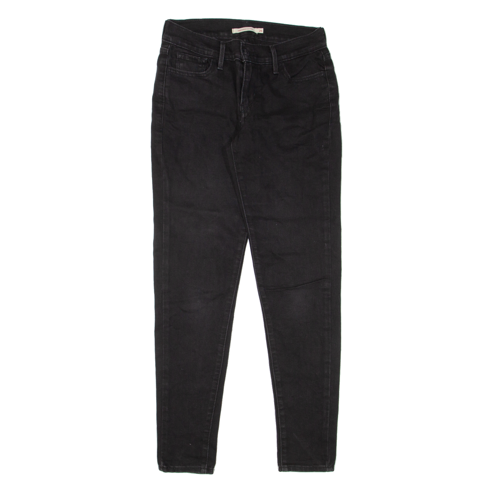 LEVI'S 710 Womens Jeans Blue Slim Skinny W26 L30 Refurbished - N/A refurbished available on Cerqular