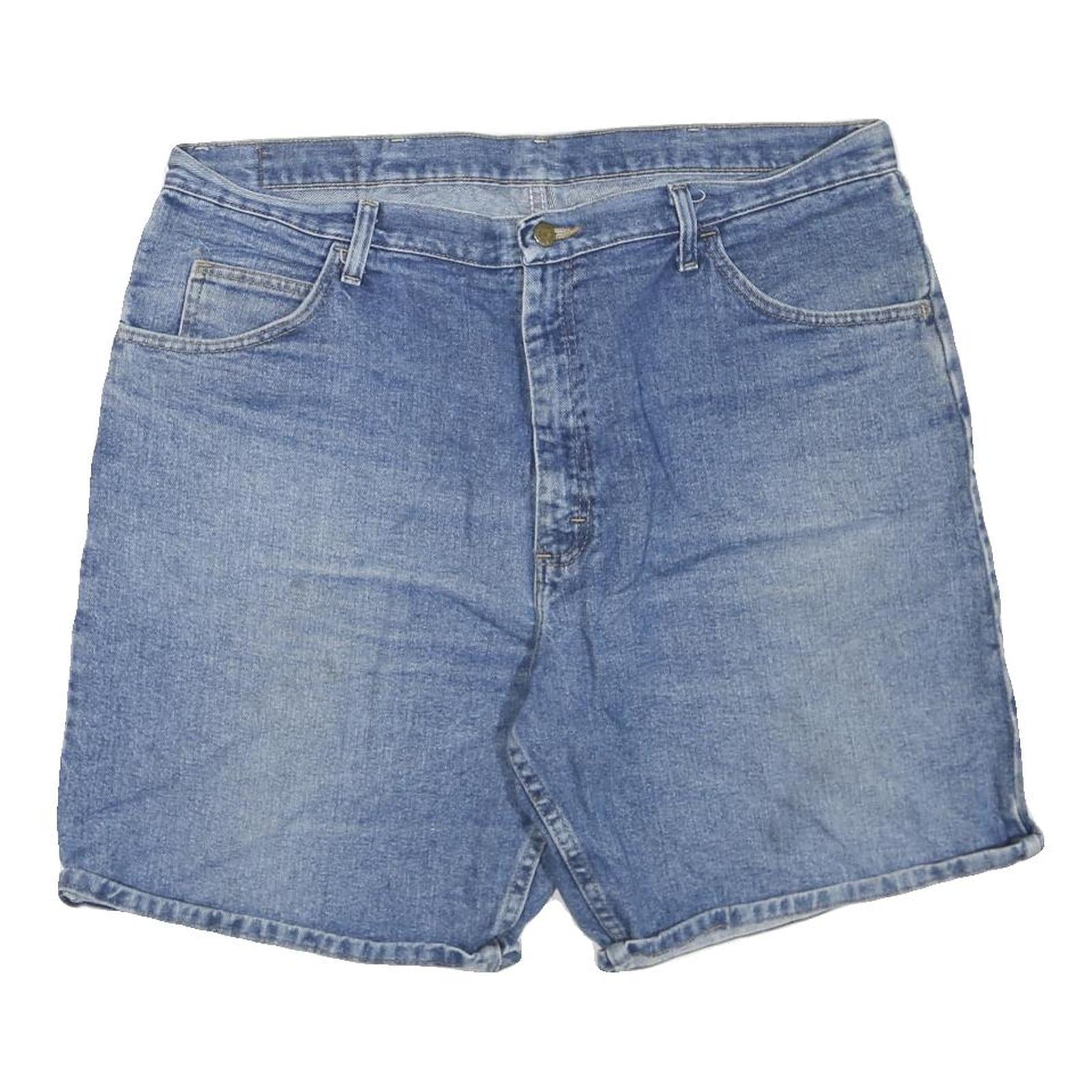 WRANGLER Womens Shorts Blue Casual Denim XL W40 Cotton Blend Classic Fit Refurbished - N/A refurbished available on Cerqular