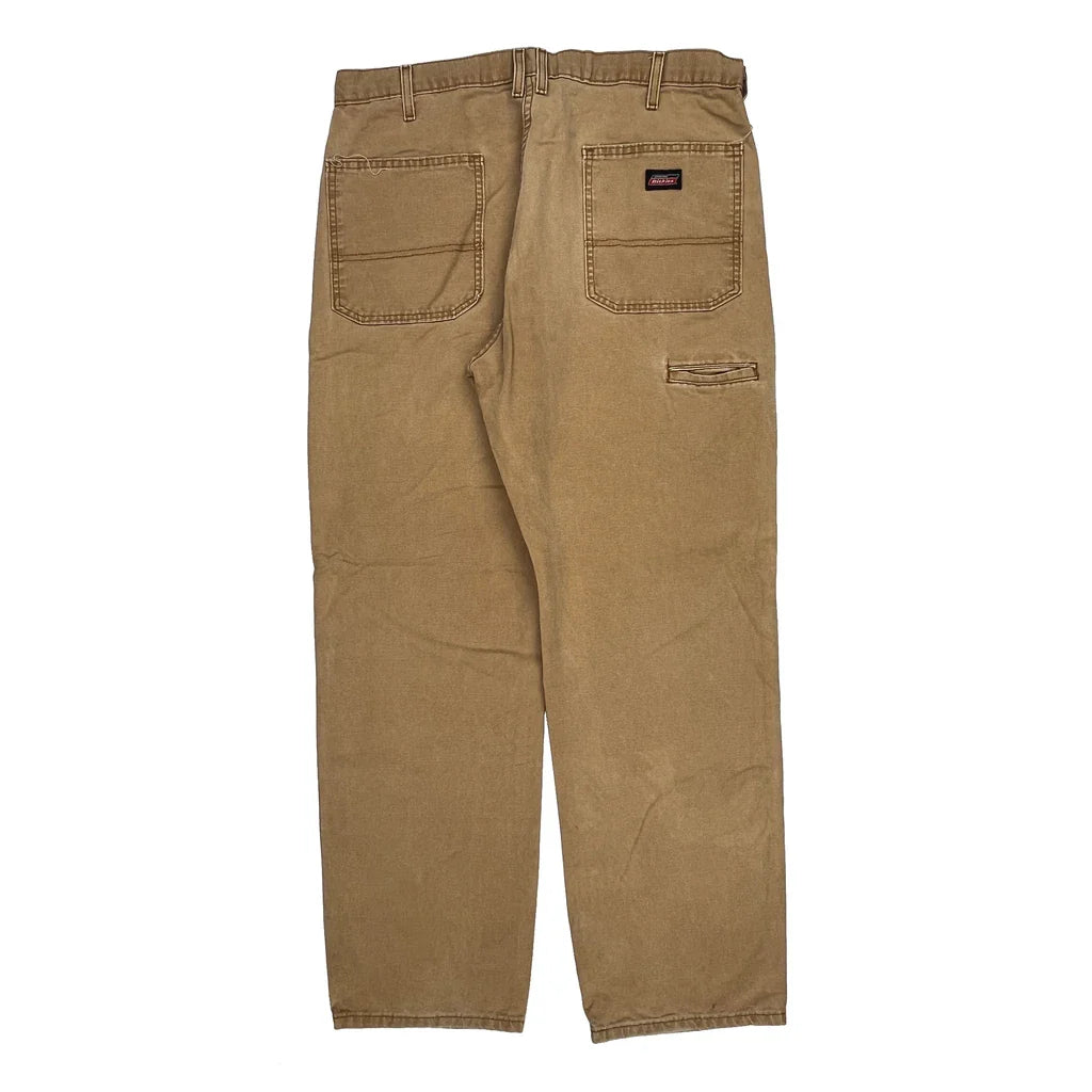 Buy Dickies Carpenter Trousers - 36W 32L Brown Cotton Refurbished - $44.21 Dickies Carpenter Trousers - 36W 32L Brown Cotton Refurbished - Thrifted (note: this is a term often used to describe second- refurbished available on Cerqular