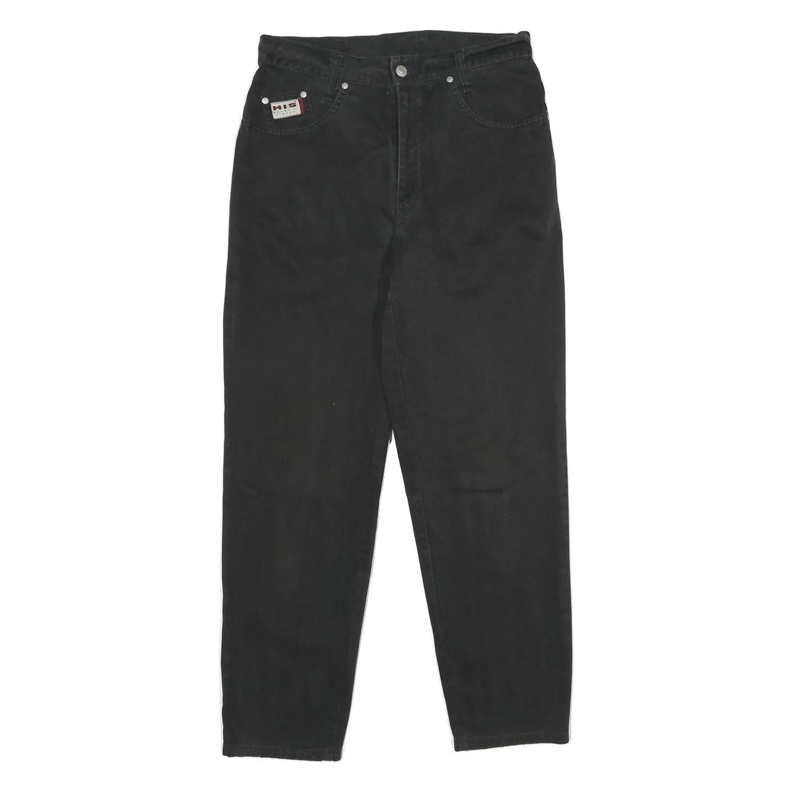 HIS Womens Classic Black Skinny Denim Raw Cotton W30 L30 Zip Closure Jeans Refurbished - N/A refurbished available on Cerqular